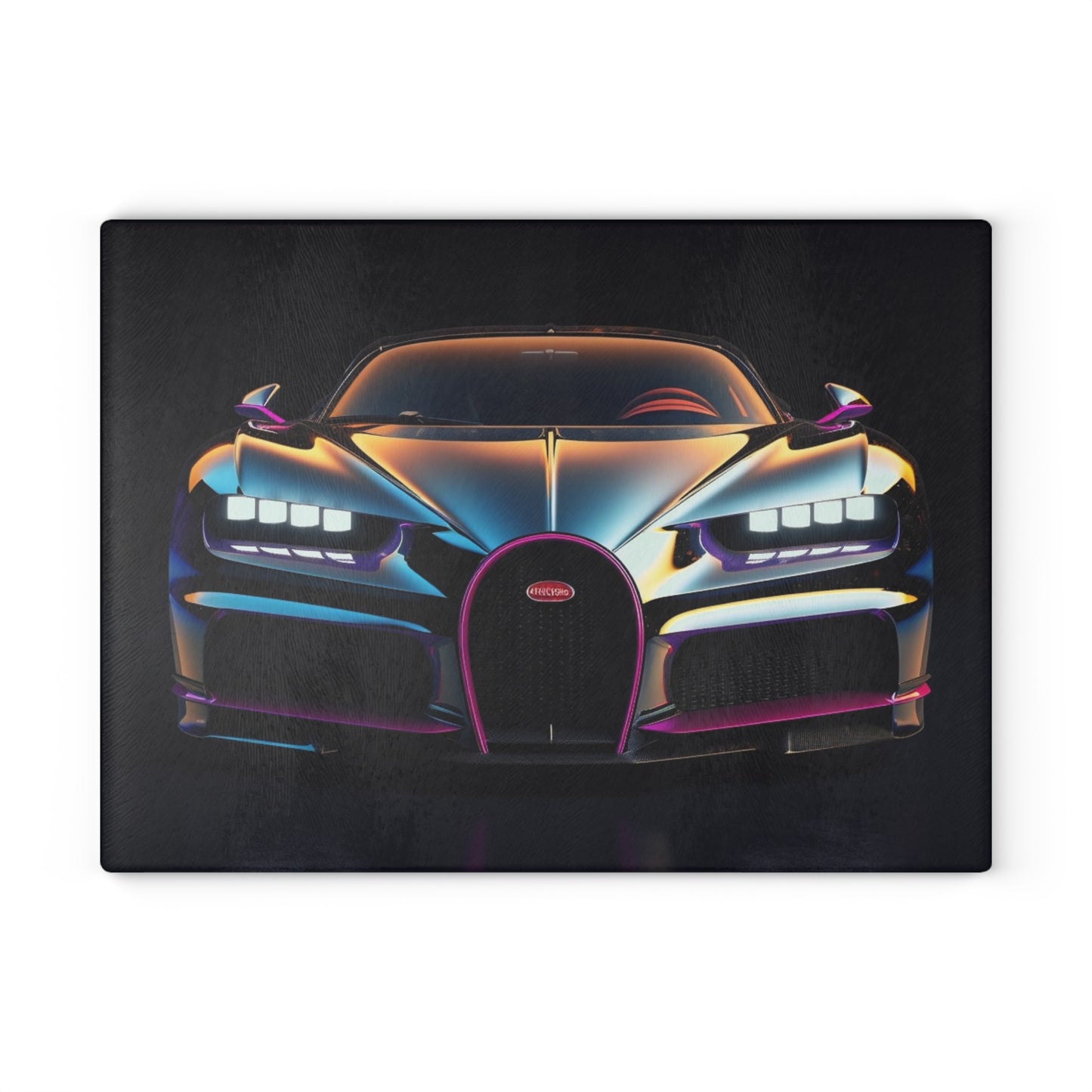 Glass Cutting Board Hyper Bugatti Chiron 1