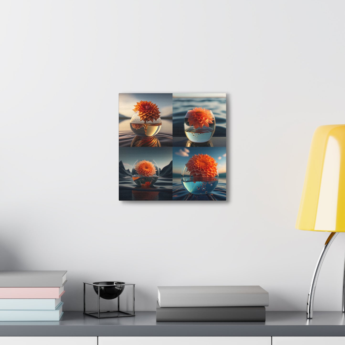 Canvas Gallery Wraps Dahlia Orange 5