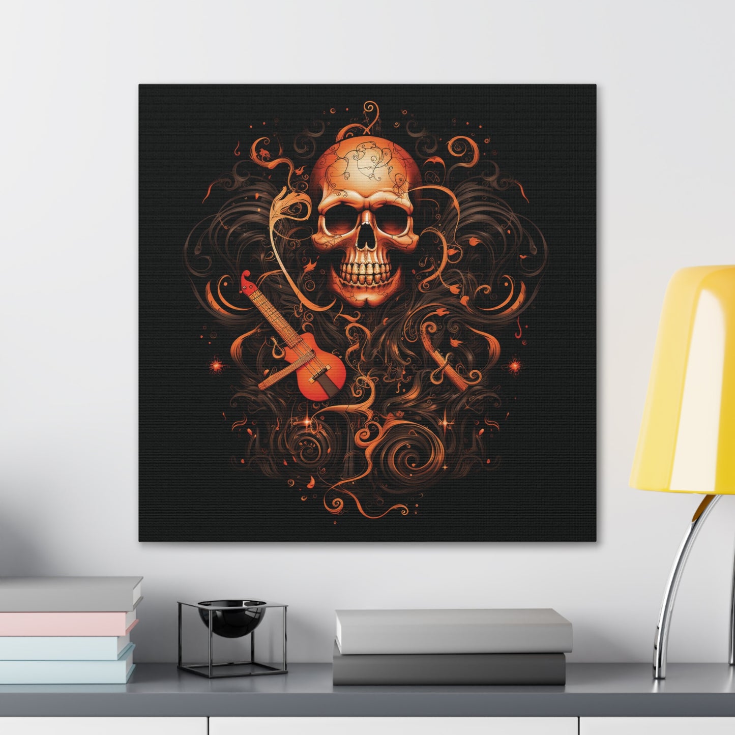 Canvas Gallery Wraps Skull Treble Clef 4