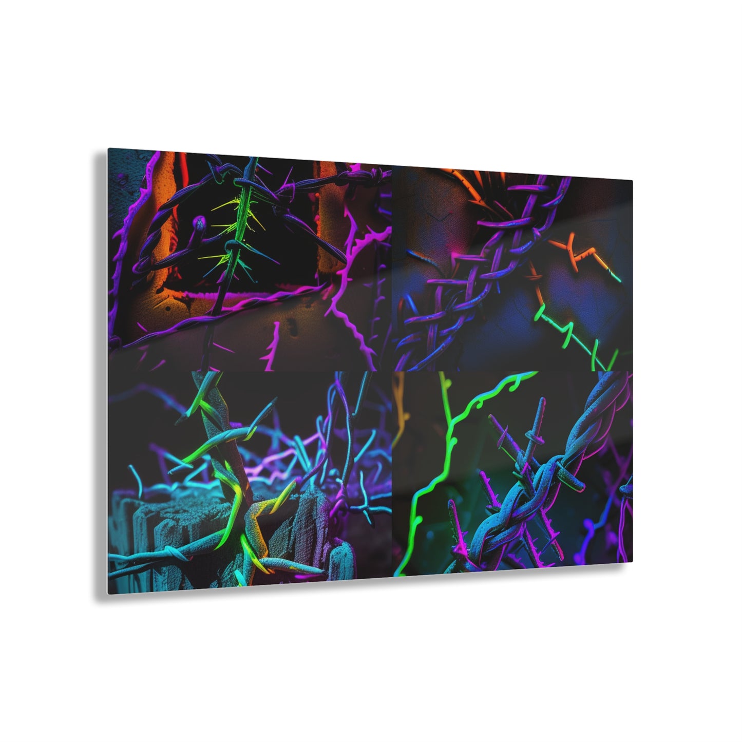 Acrylic Prints Macro Neon Barbs 5