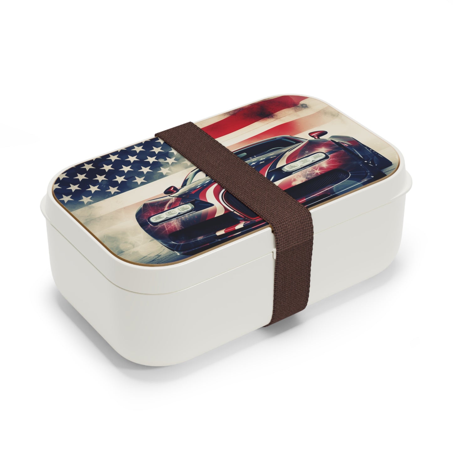 Bento Lunch Box Abstract American Flag Background Bugatti 1