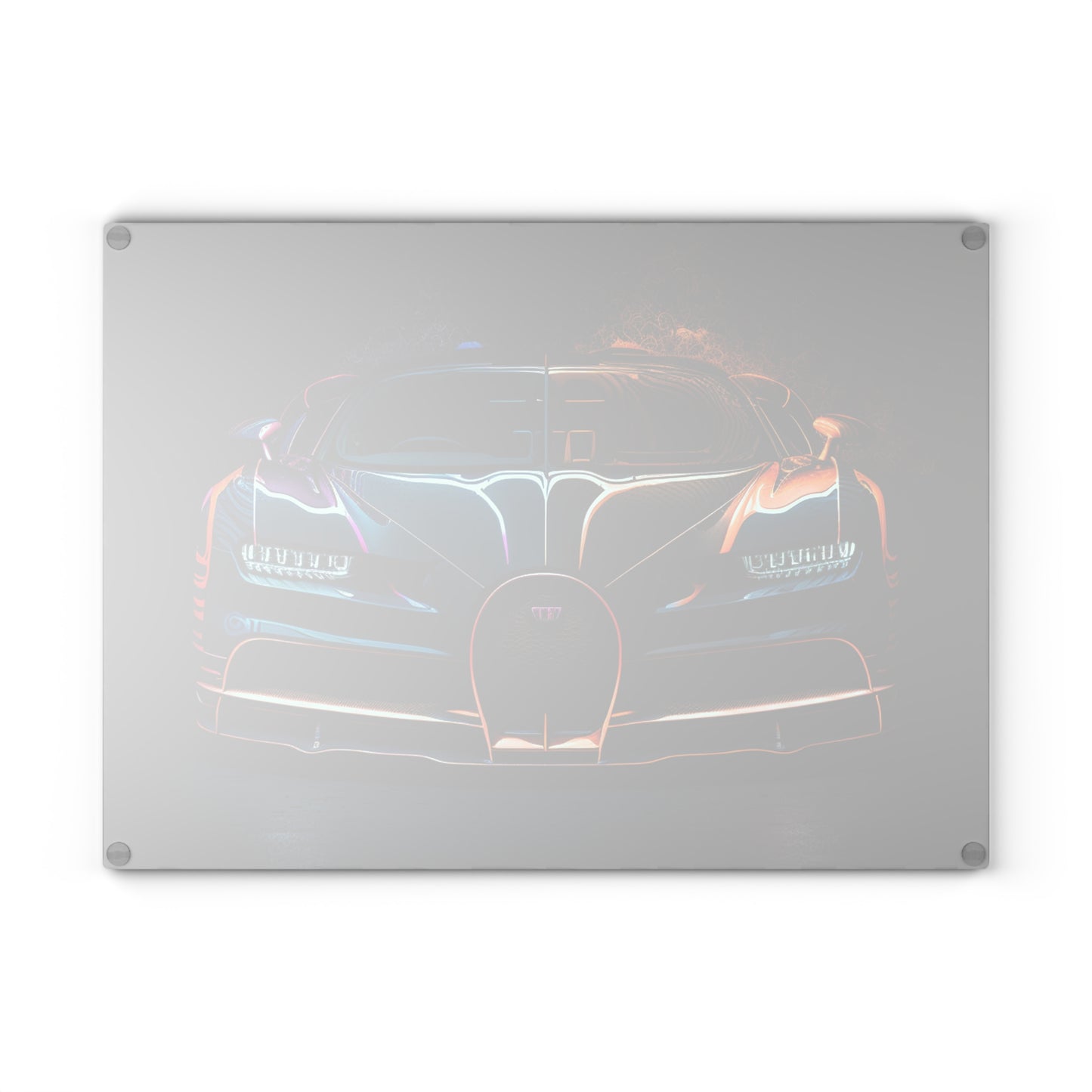 Glass Cutting Board Bugatti Chiron Super 3