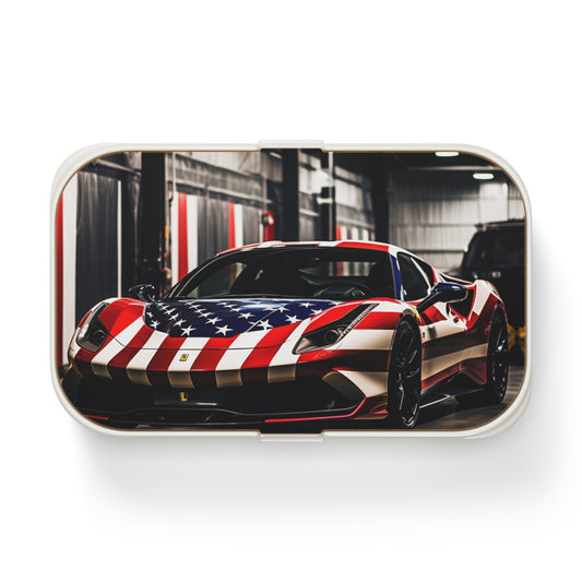 Bento Lunch Box American Flag Farrari 3