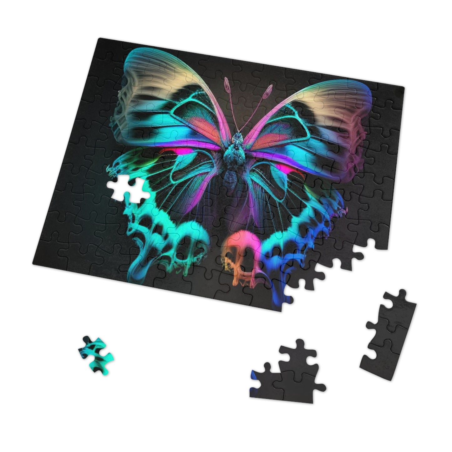 Jigsaw Puzzle (30, 110, 252, 500,1000-Piece) Neon Butterfly Fusion 2