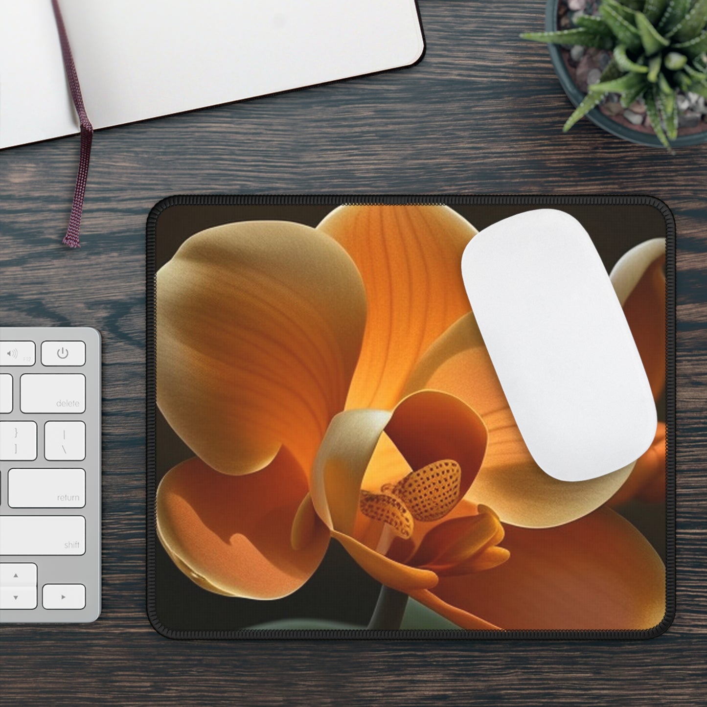 Gaming Mouse Pad  Orange Orchid 4