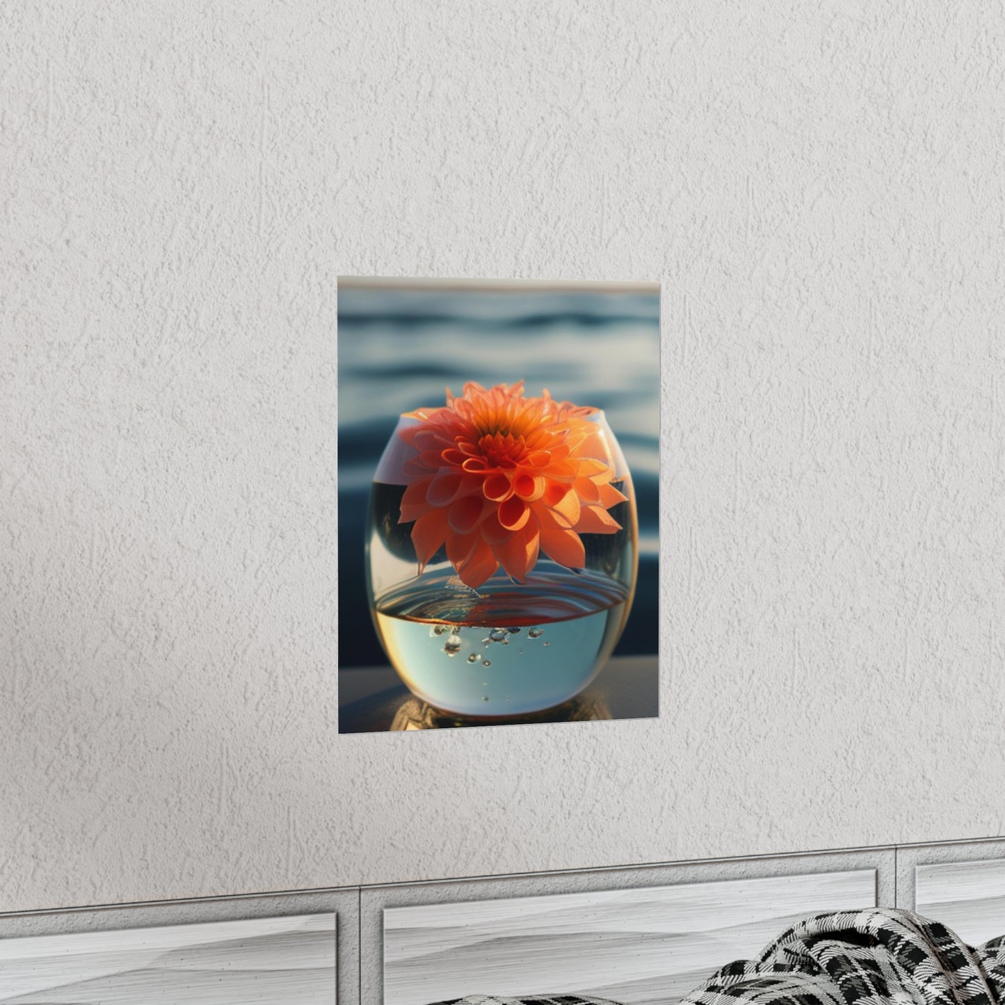 Premium Matte Vertical Posters Dahlia Orange 2