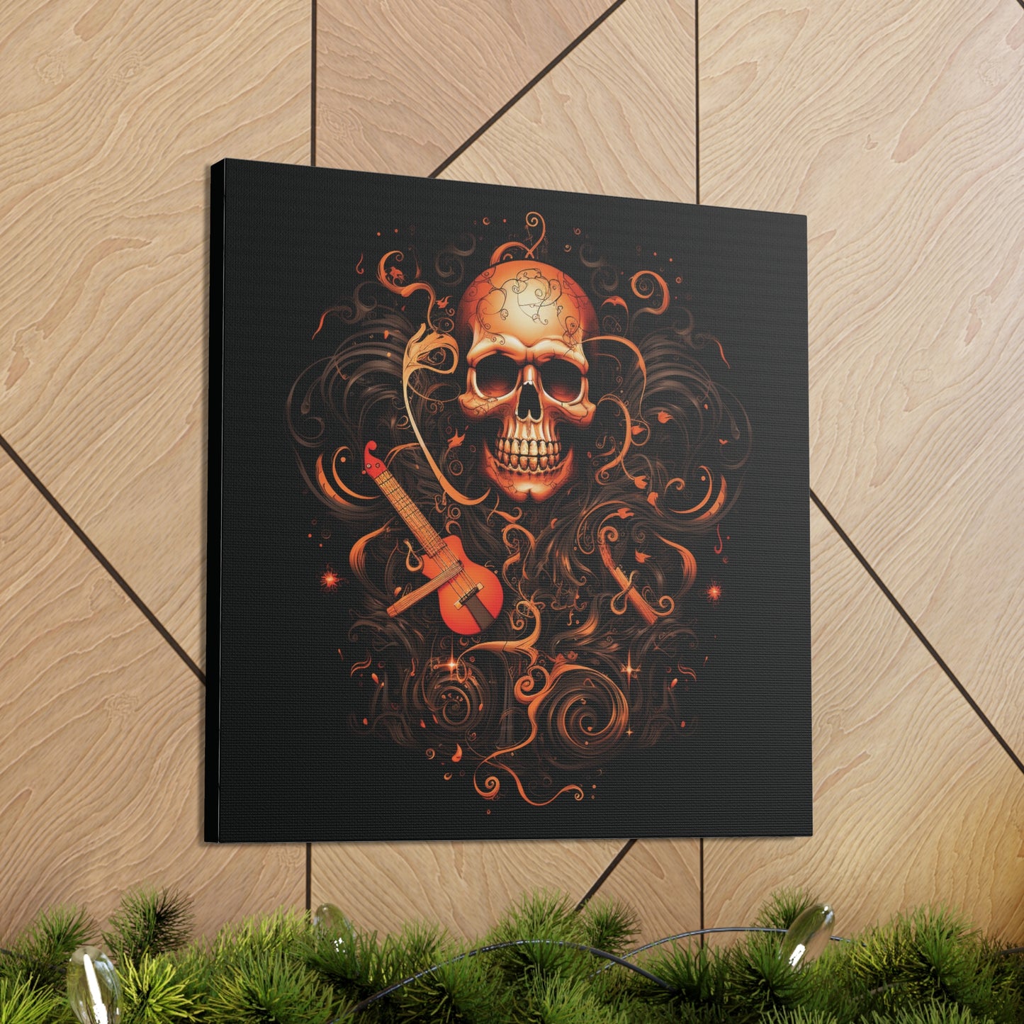 Canvas Gallery Wraps Skull Treble Clef 4