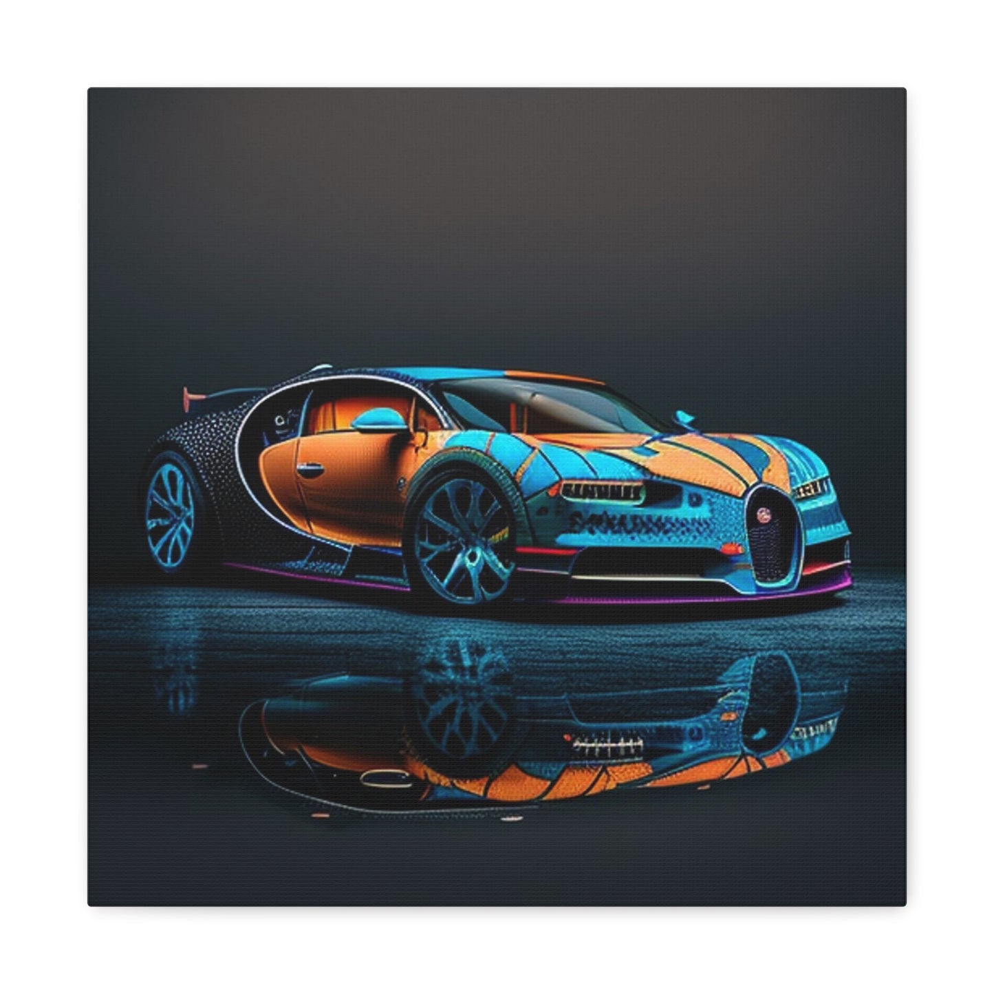 Canvas Gallery Wraps Bugatti Blue 1