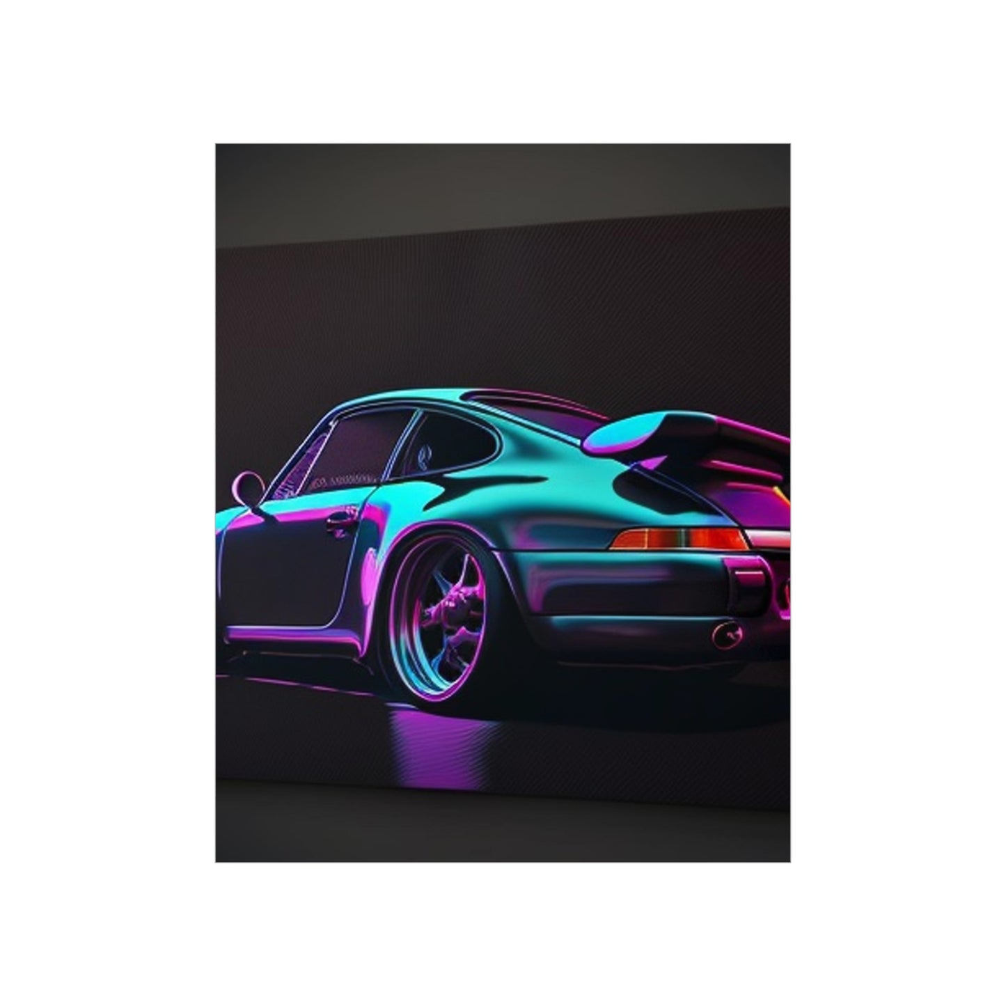 Premium Matte Vertical Posters Porsche Purple 2