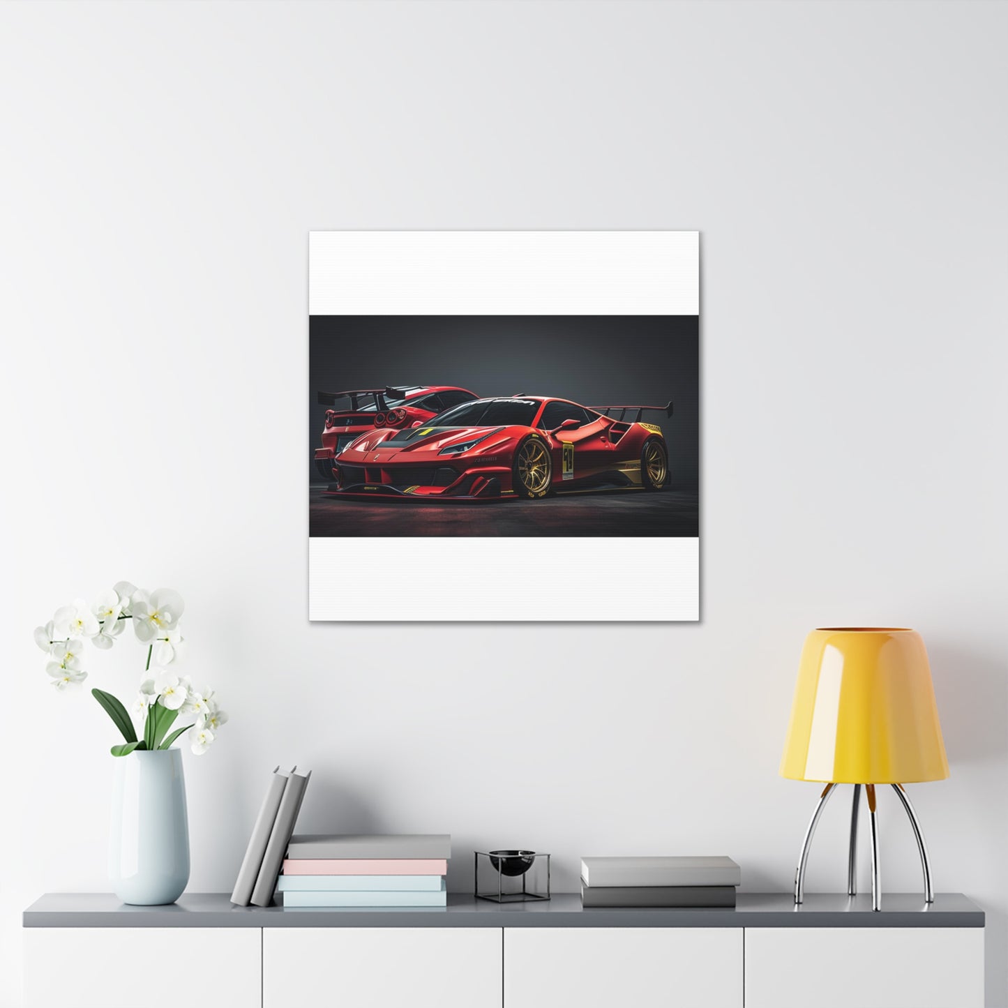 Canvas Gallery Wraps Ferrari Red 3