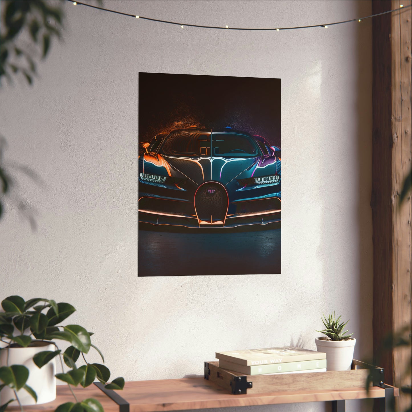 Premium Matte Vertical Posters Bugatti Chiron Super 3