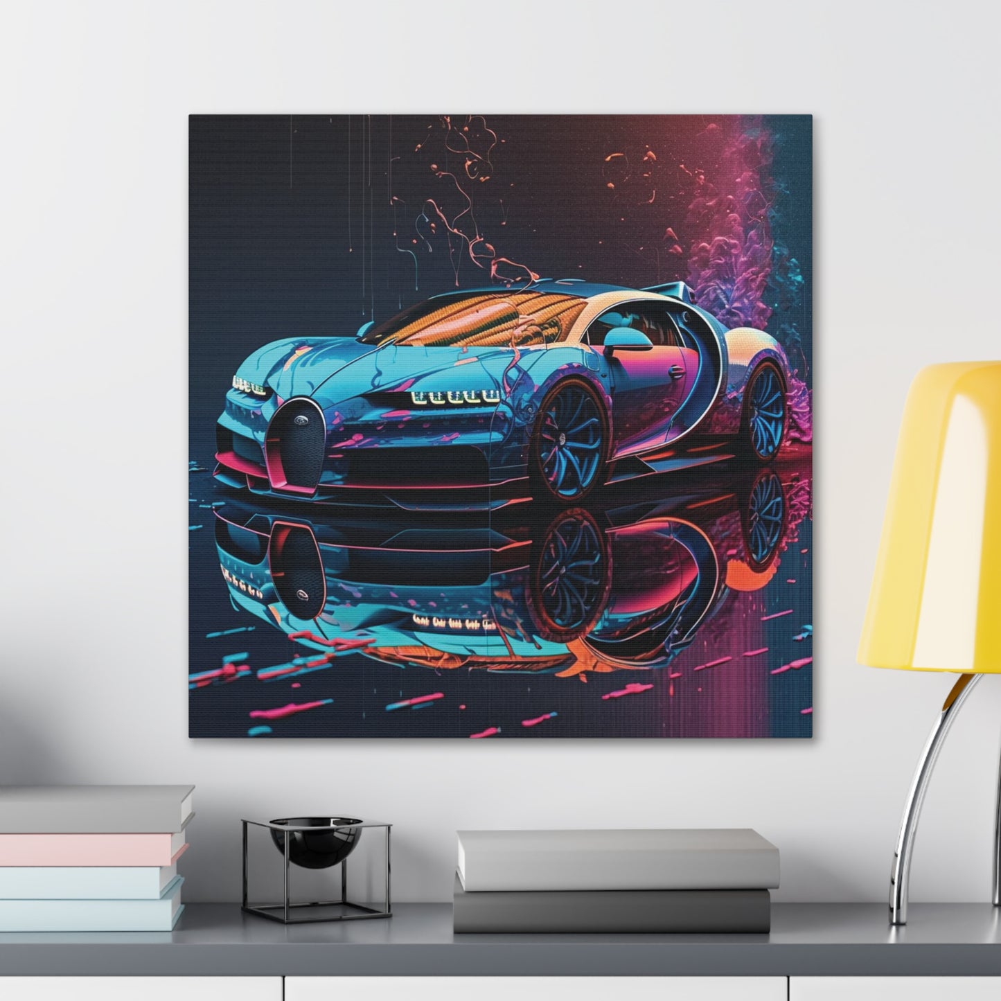 Canvas Gallery Wraps Bugatti Neon Chiron 4