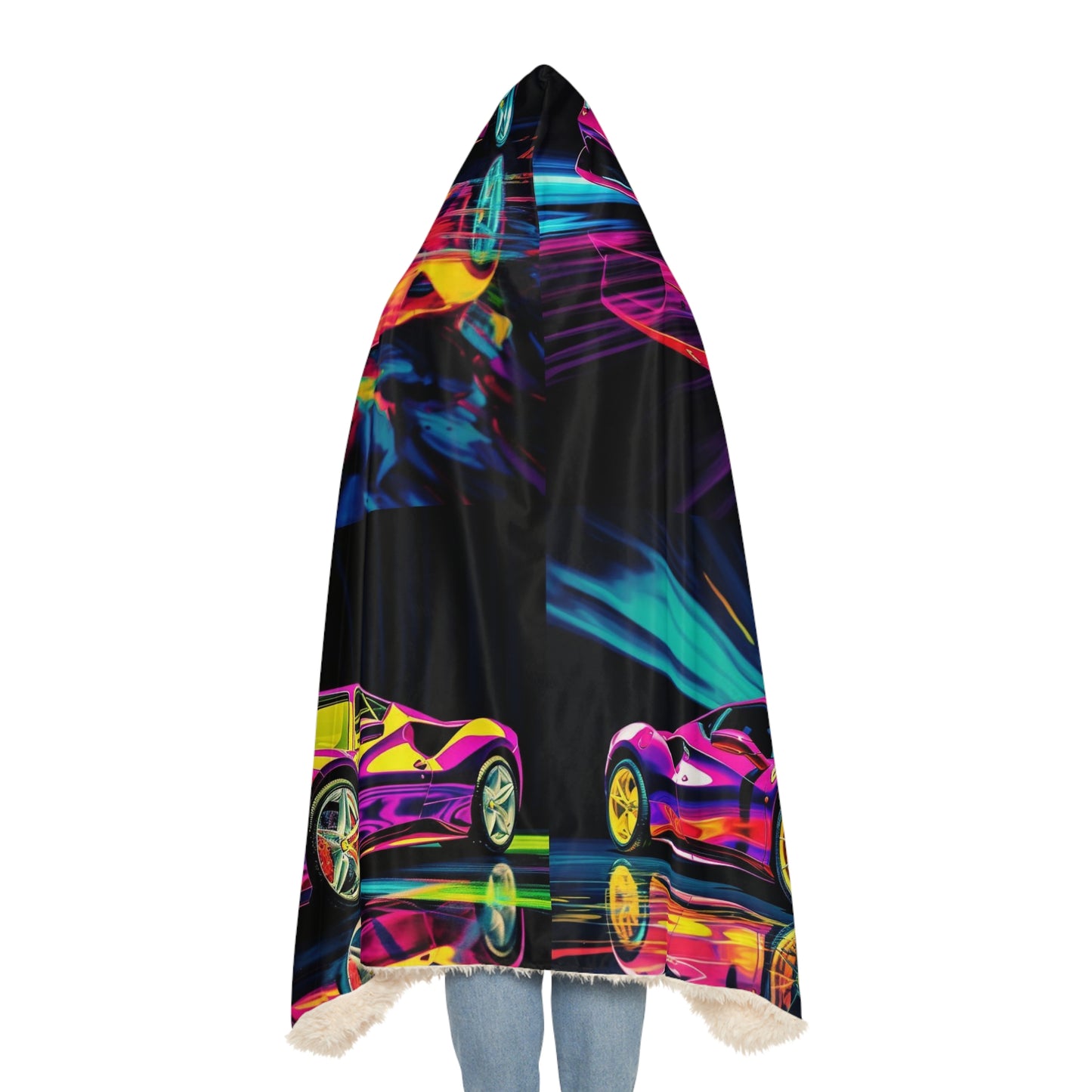 Snuggle Hooded Blanket Pink Ferrari Macro 5