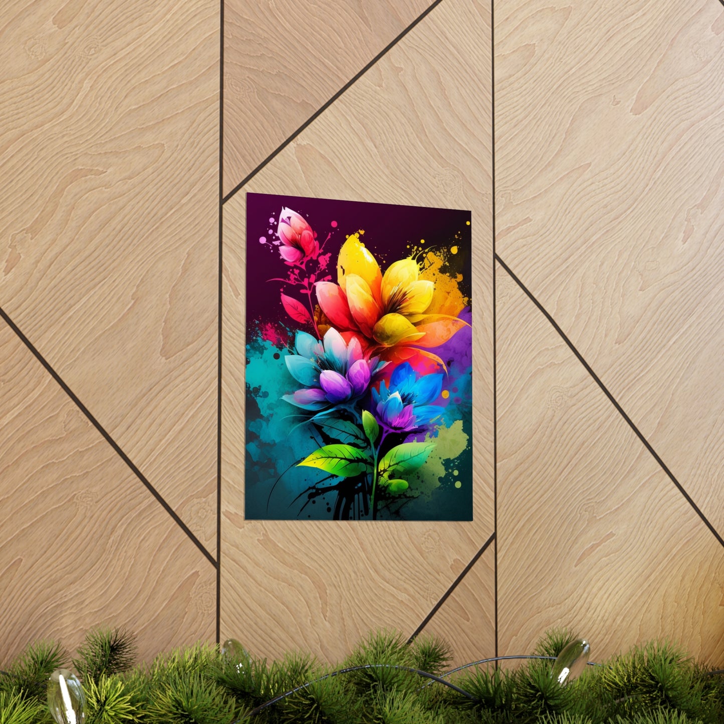 Premium Matte Vertical Posters Bright Spring Flowers 3