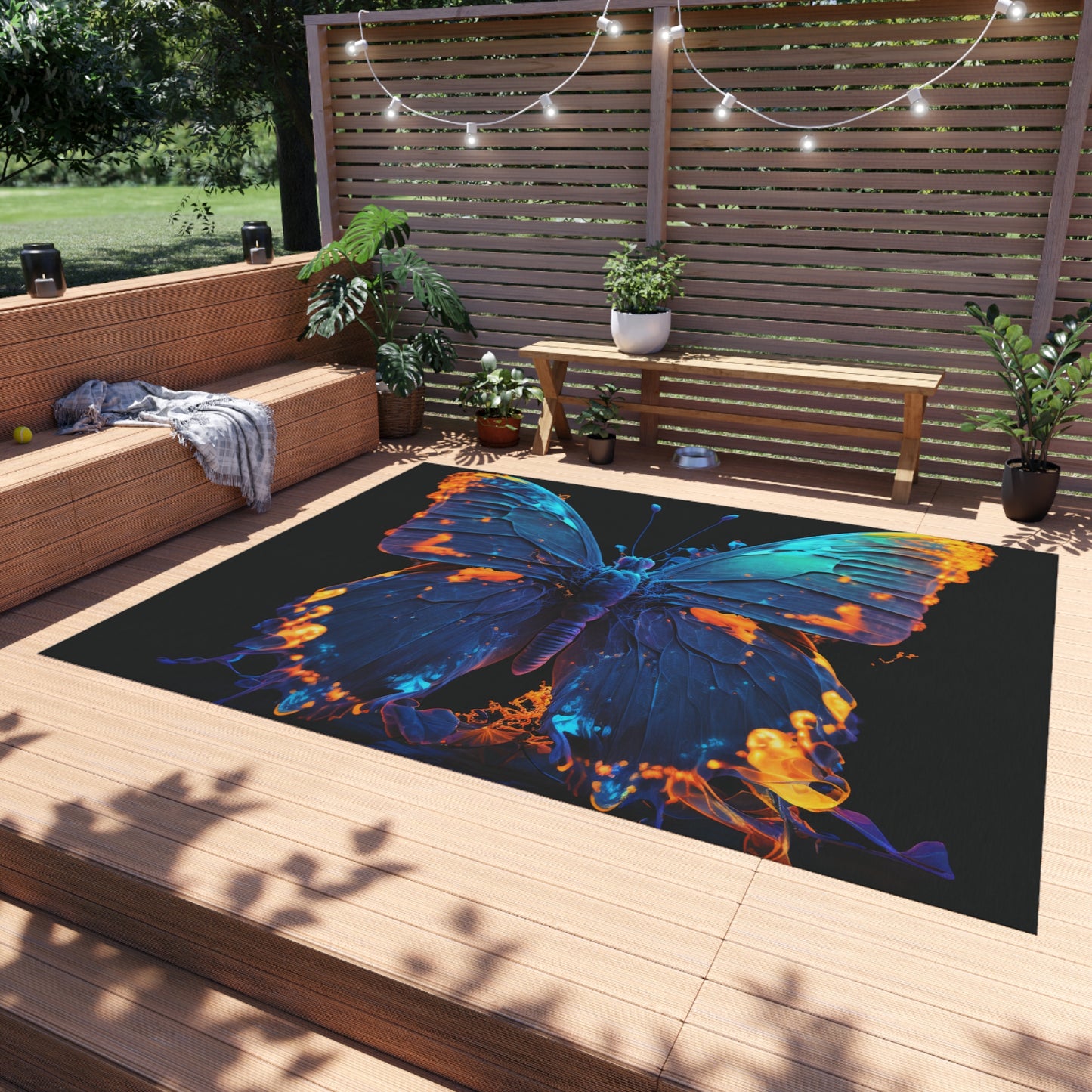 Outdoor Rug  Thermal Butterfly 3