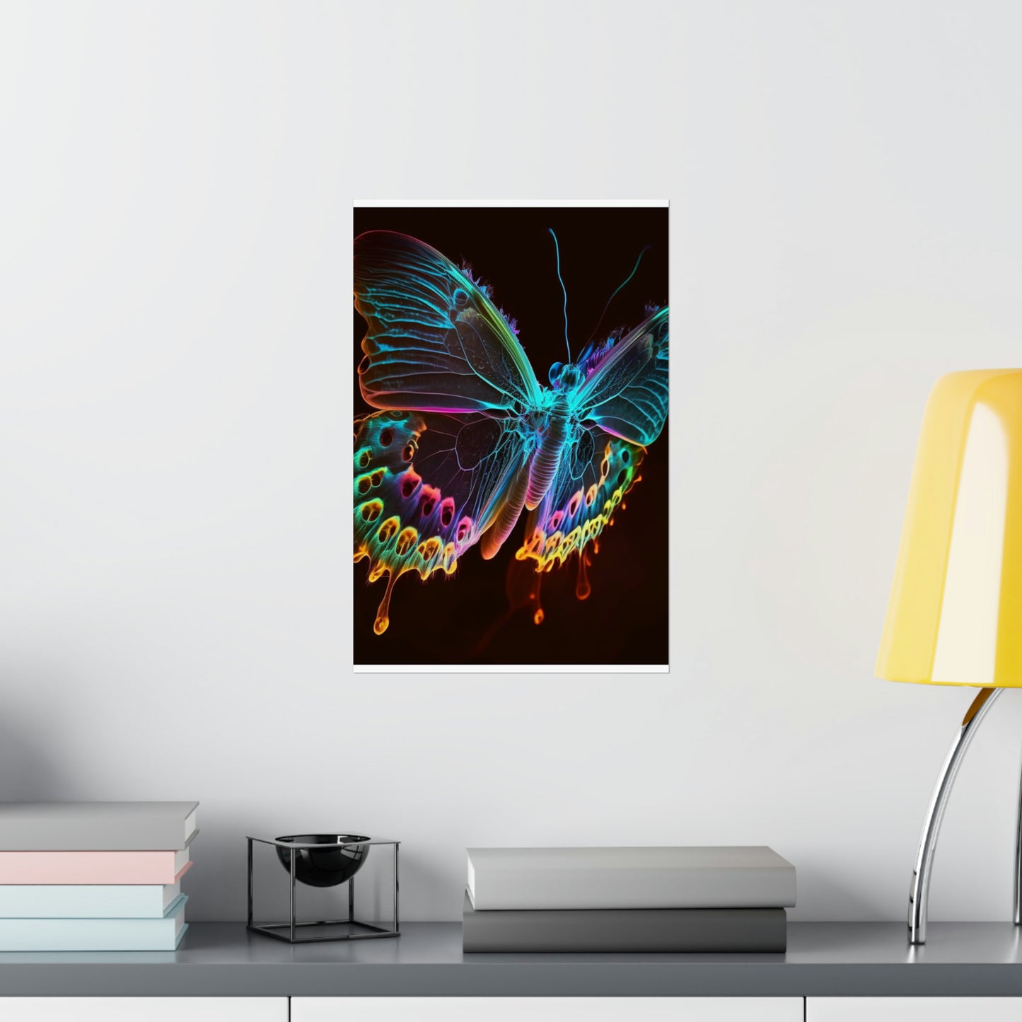 Premium Matte Vertical Posters Thermal Butterfly 2