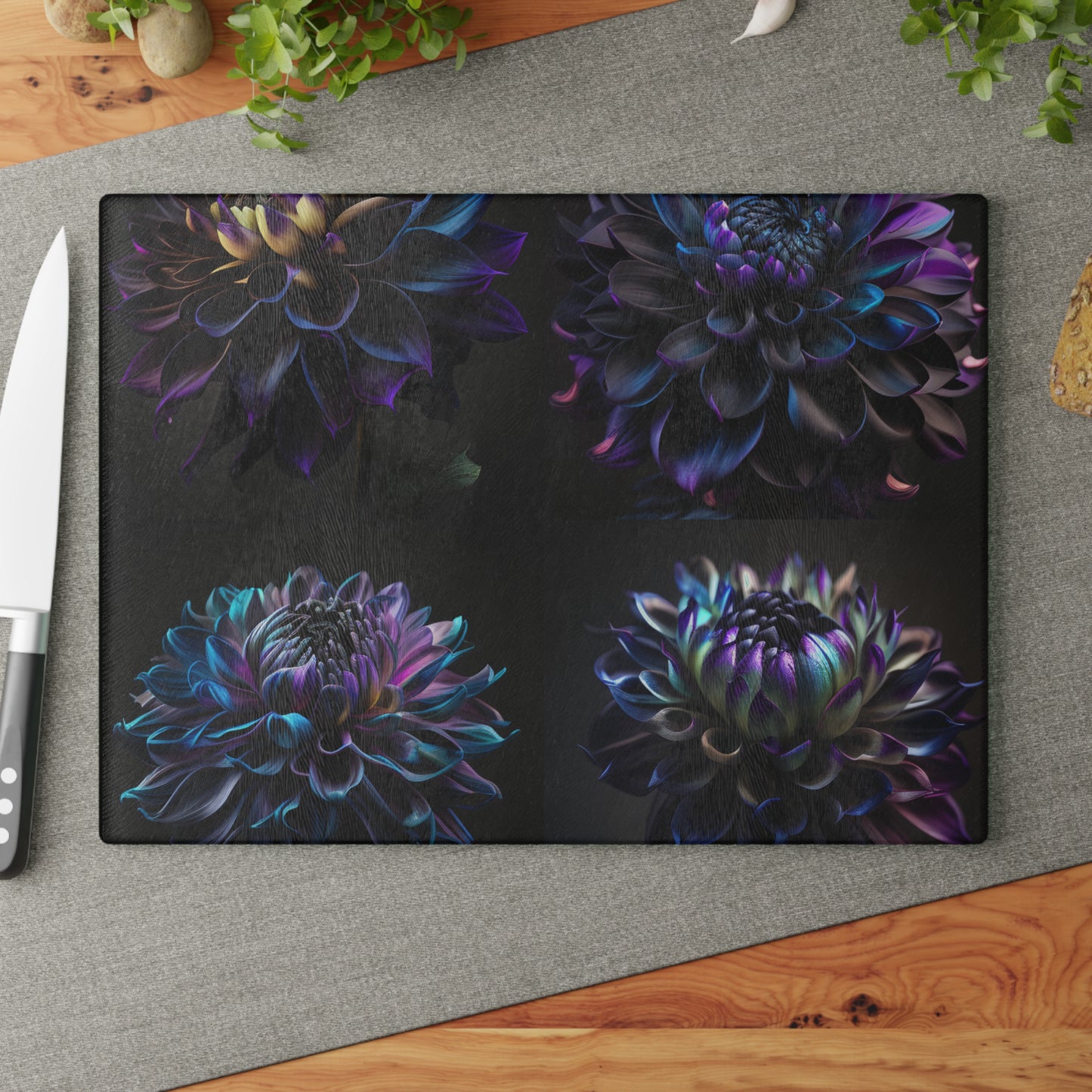 Glass Cutting Board Dahlia Purple 5