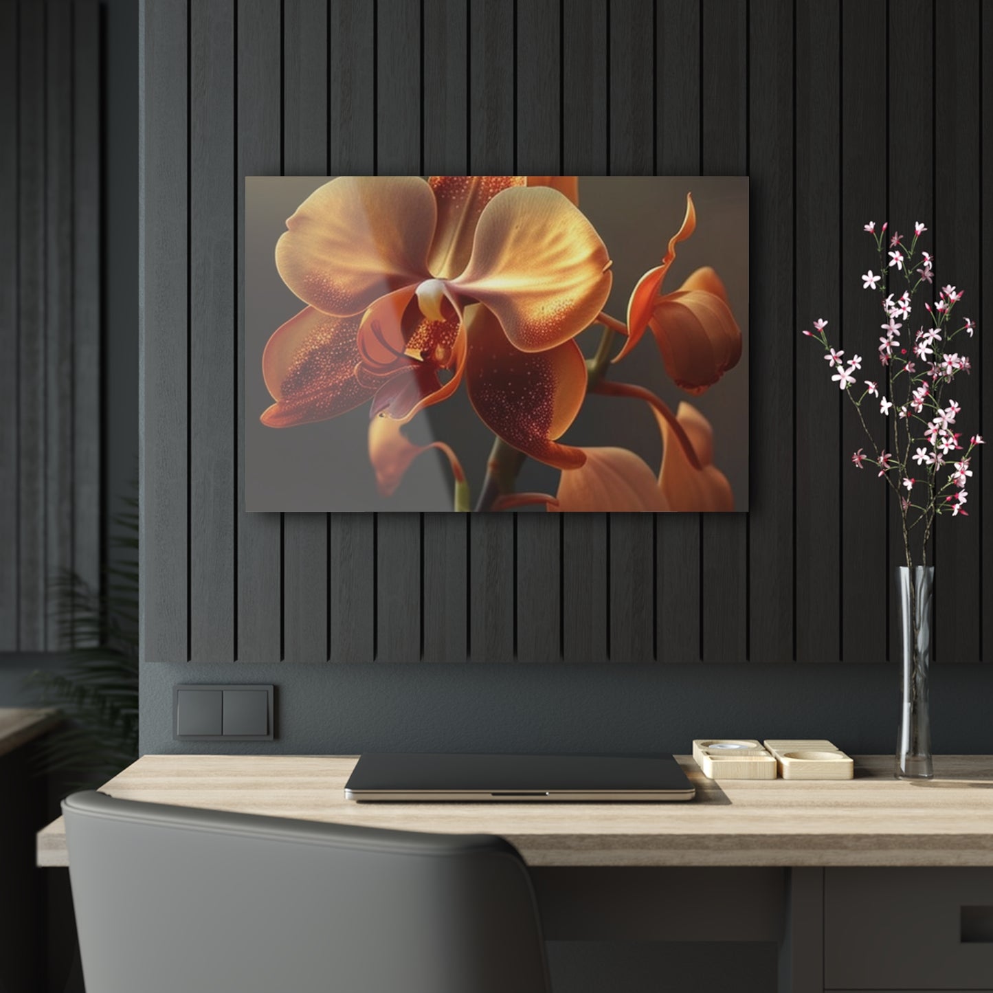 Acrylic Prints Orange Orchid 1