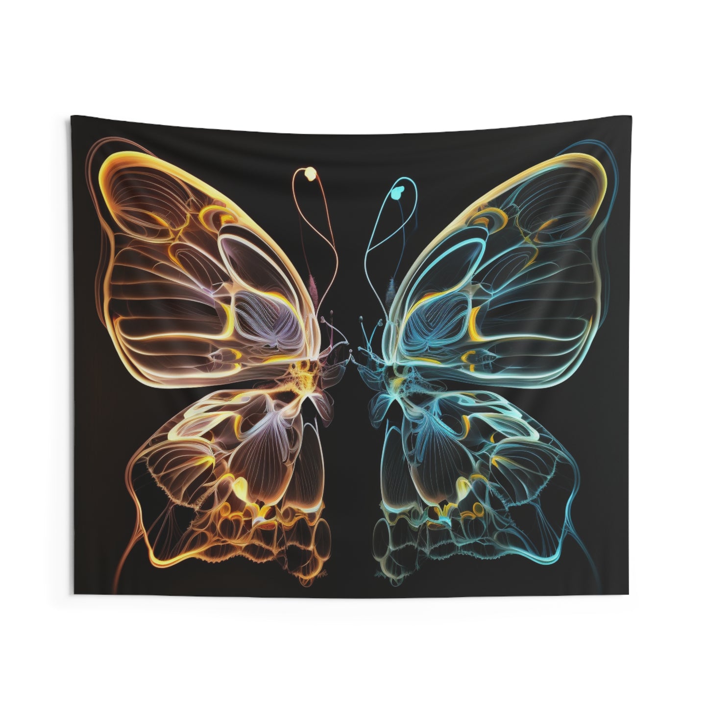 Indoor Wall Tapestries Neon Glo Butterfly 3