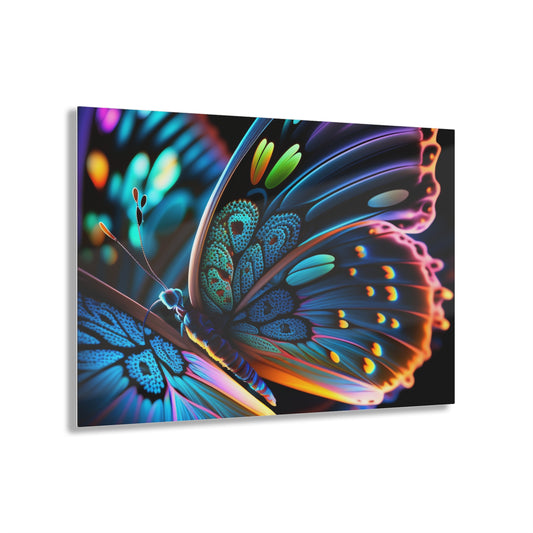 Acrylic Prints Neon Butterfly Macro 2