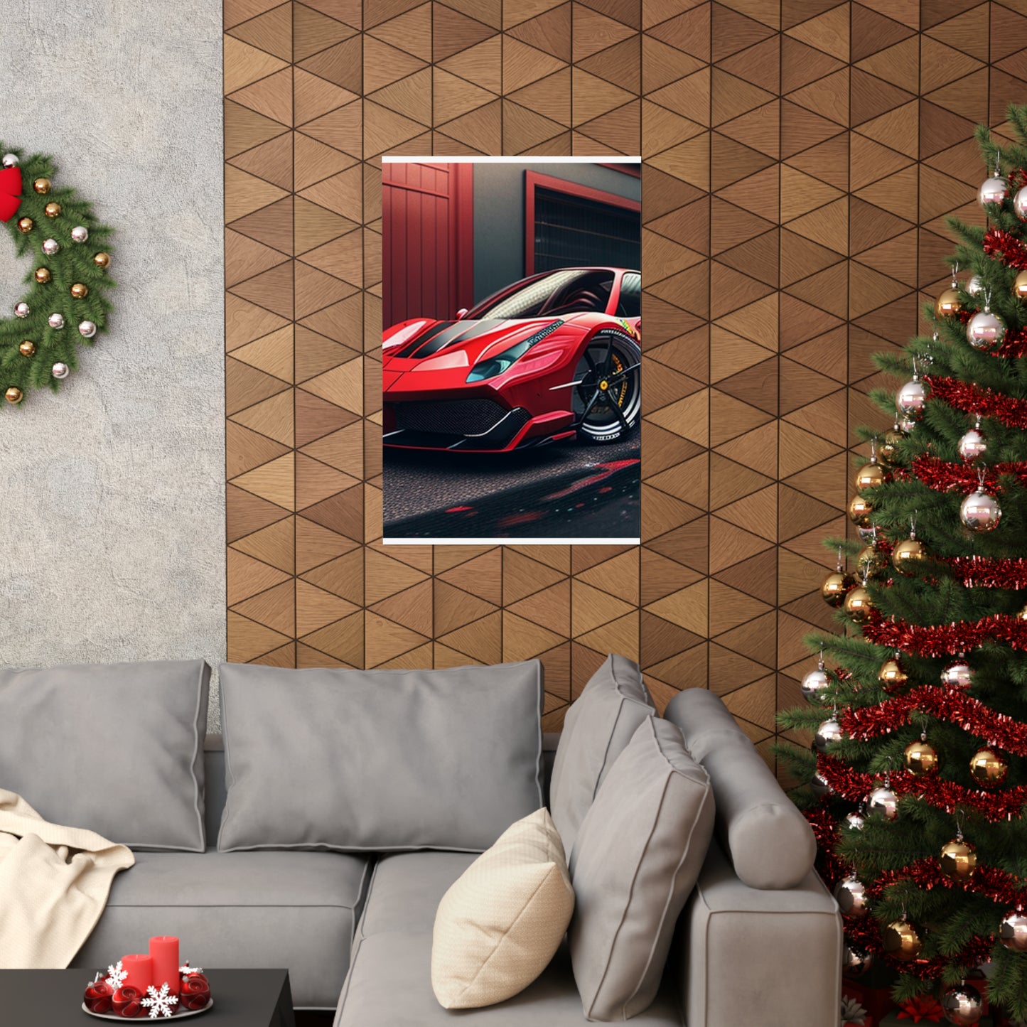 Premium Matte Vertical Posters Ferrari Hyper 1