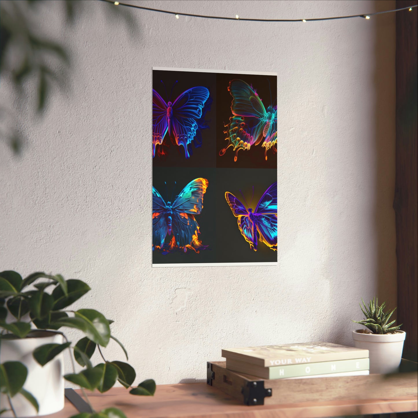 Premium Matte Vertical Posters Thermal Butterfly 5