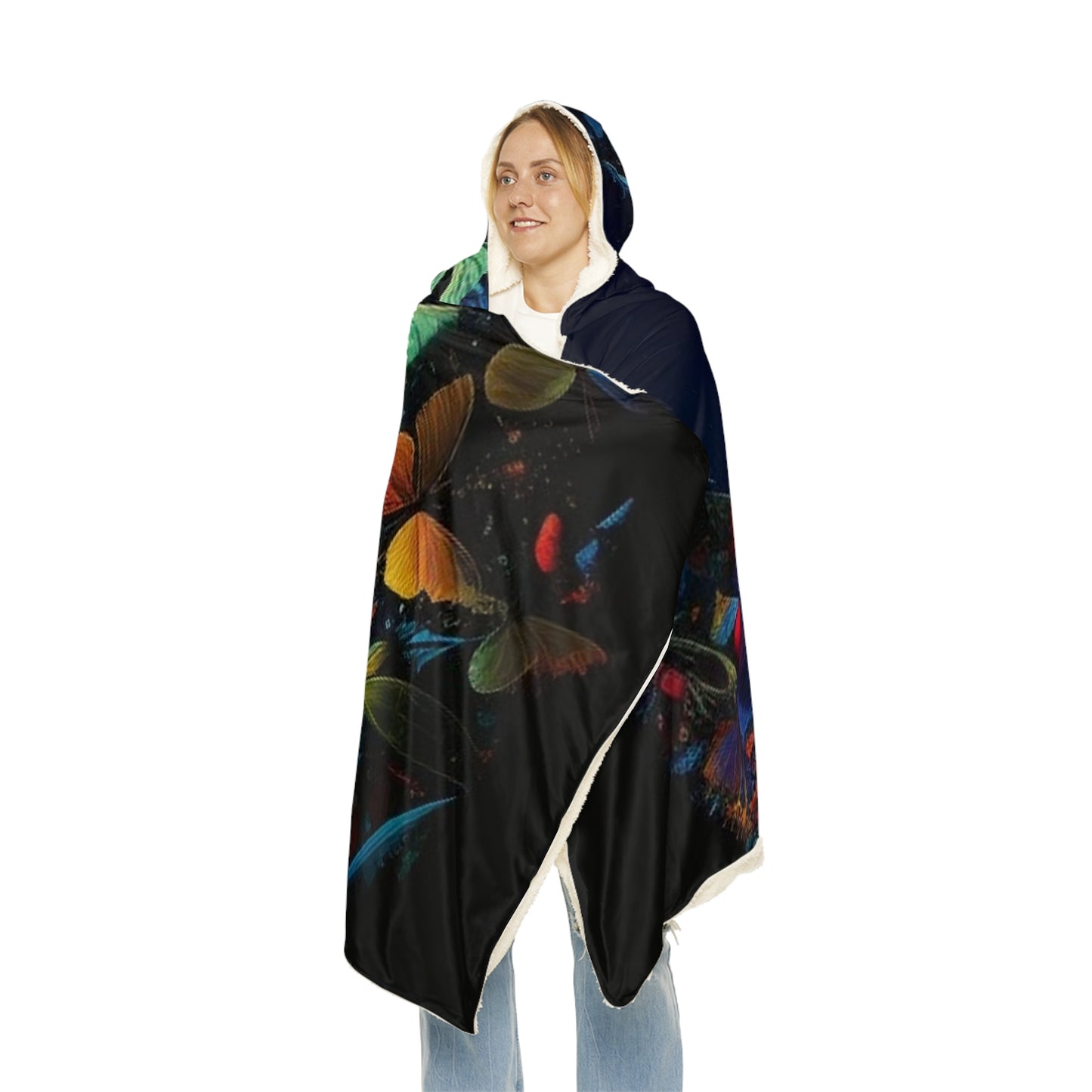 Snuggle Hooded Blanket Moon Butterfly 1