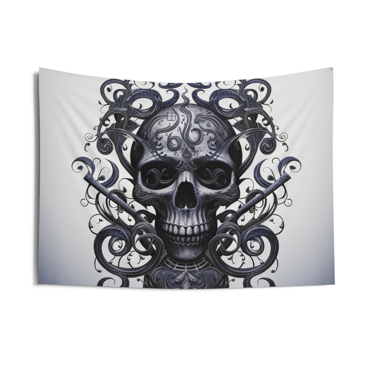 Indoor Wall Tapestries Skull Treble Clef 1