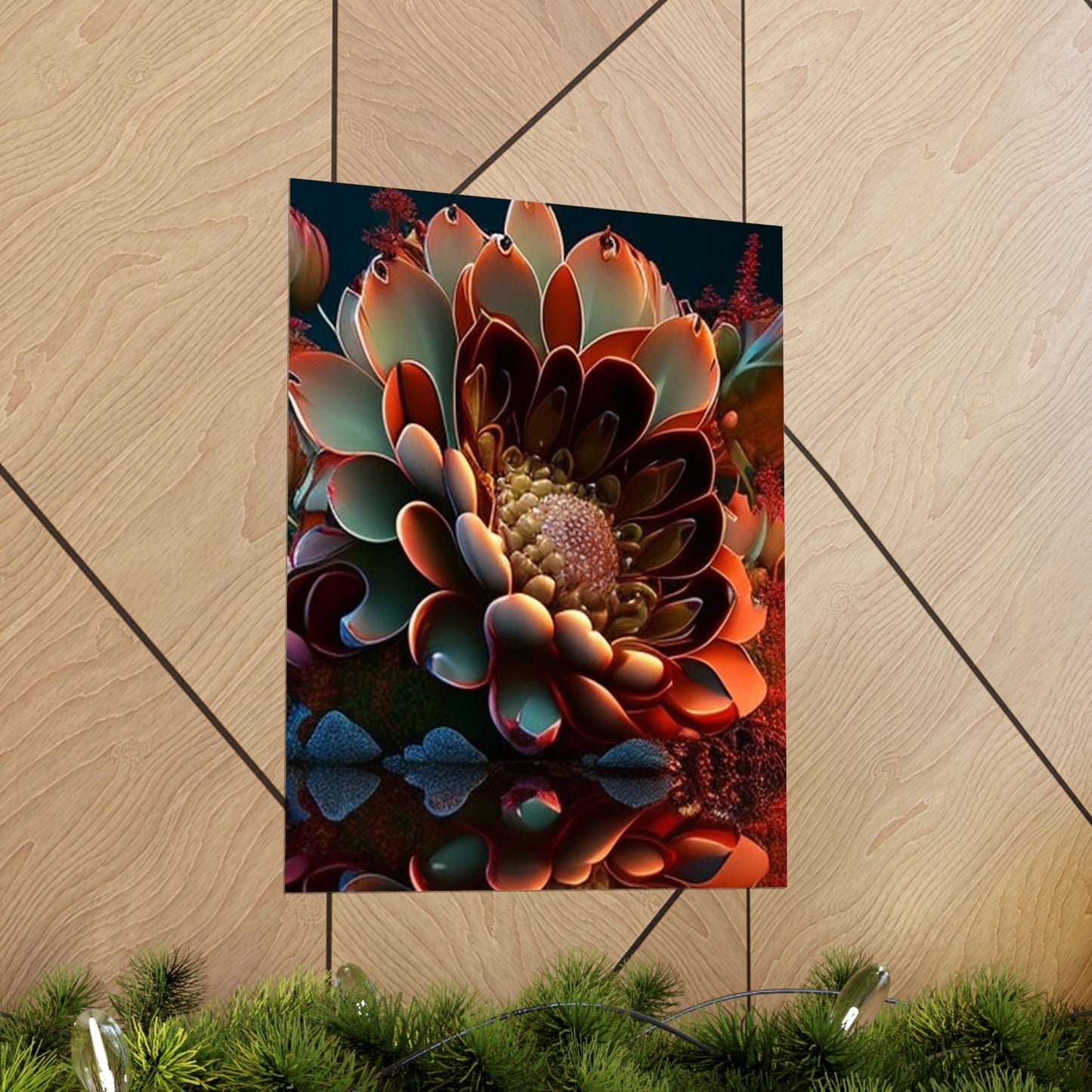 Premium Matte Vertical Posters Flower Arangment 4