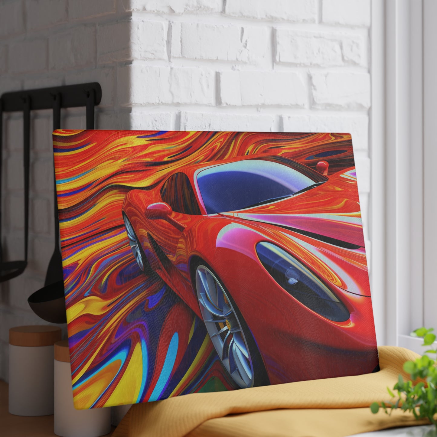 Glass Cutting Board Ferrari Water Fusion 4