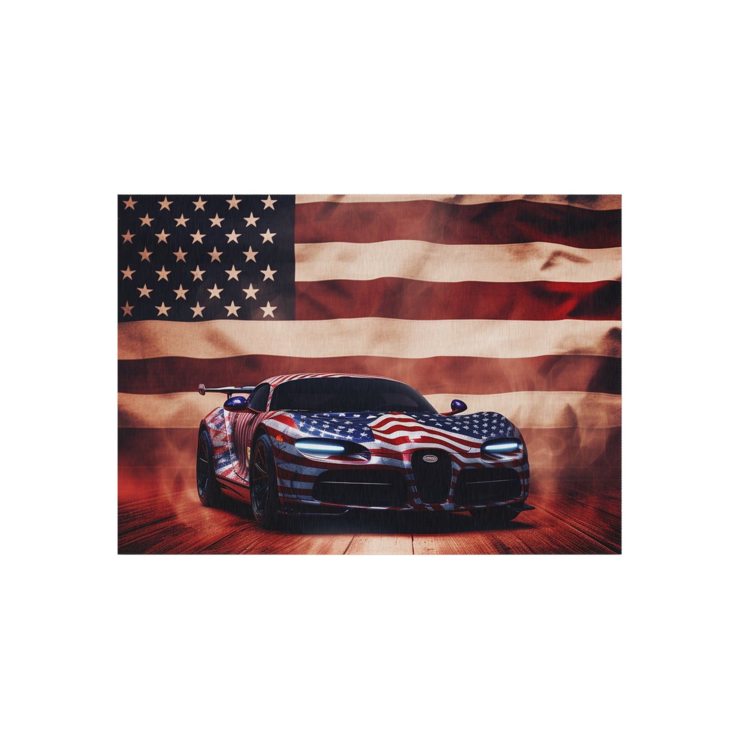 Outdoor Rug  Abstract American Flag Background Bugatti 2