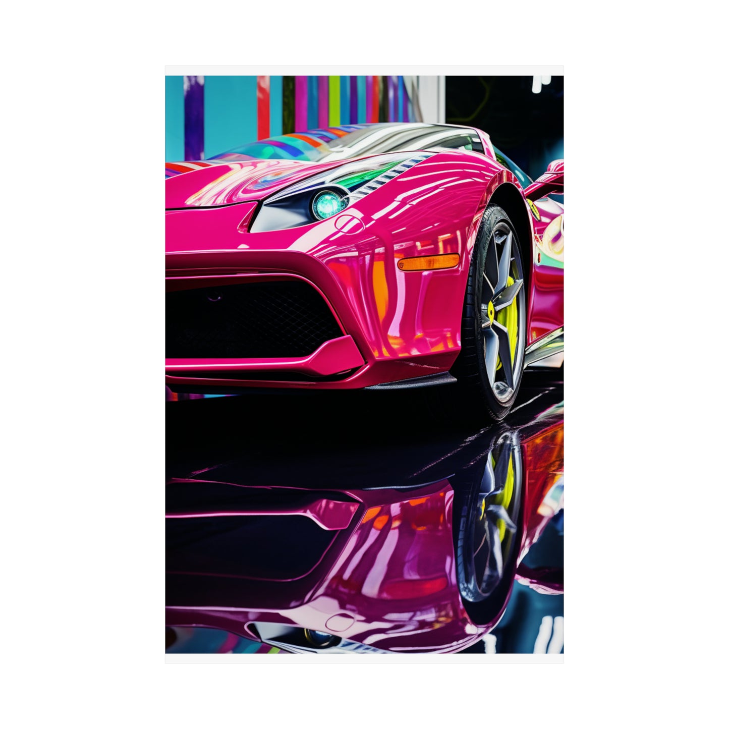 Premium Matte Vertical Posters Ferrari Flair Macro 2