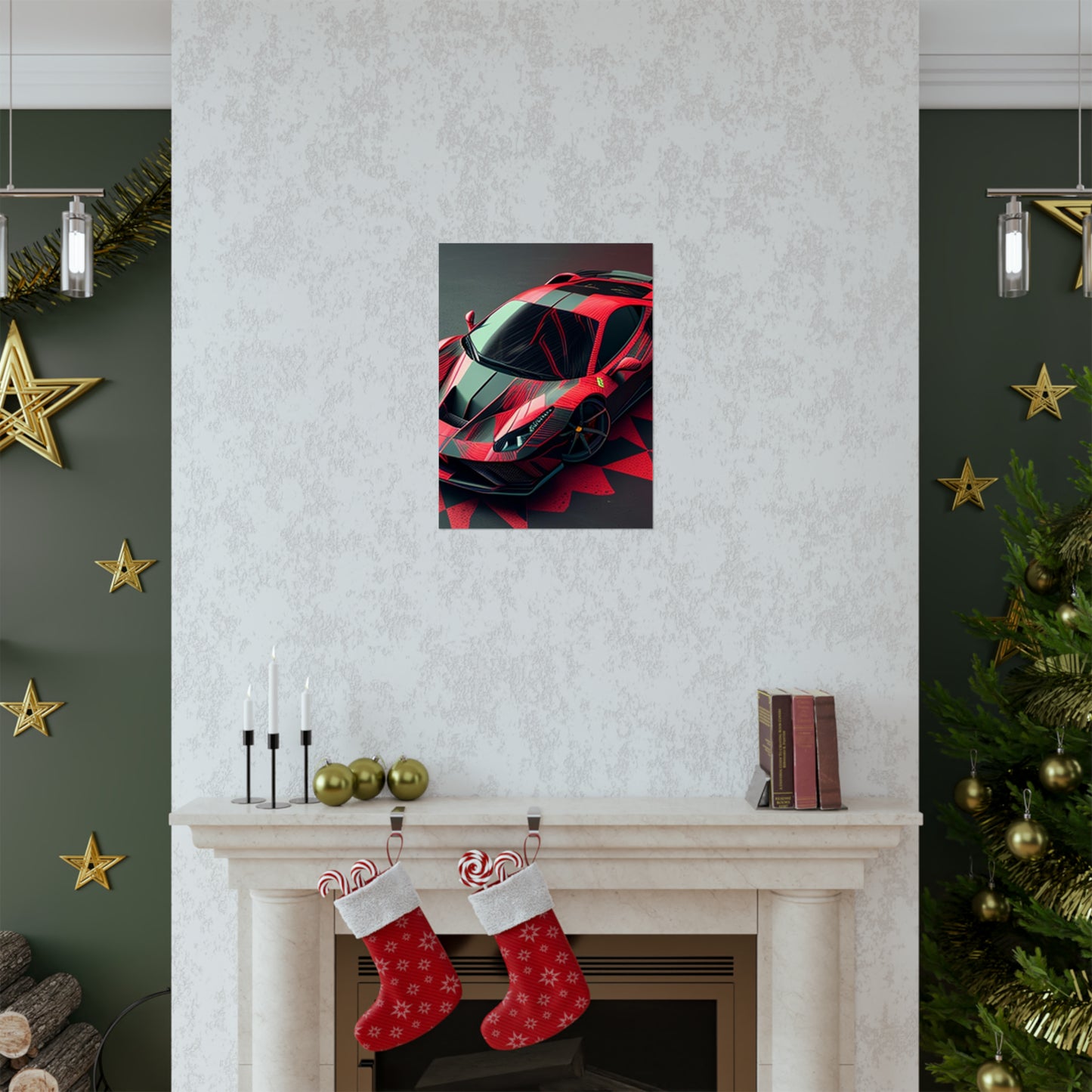 Premium Matte Vertical Posters Ferrari Hyper 2