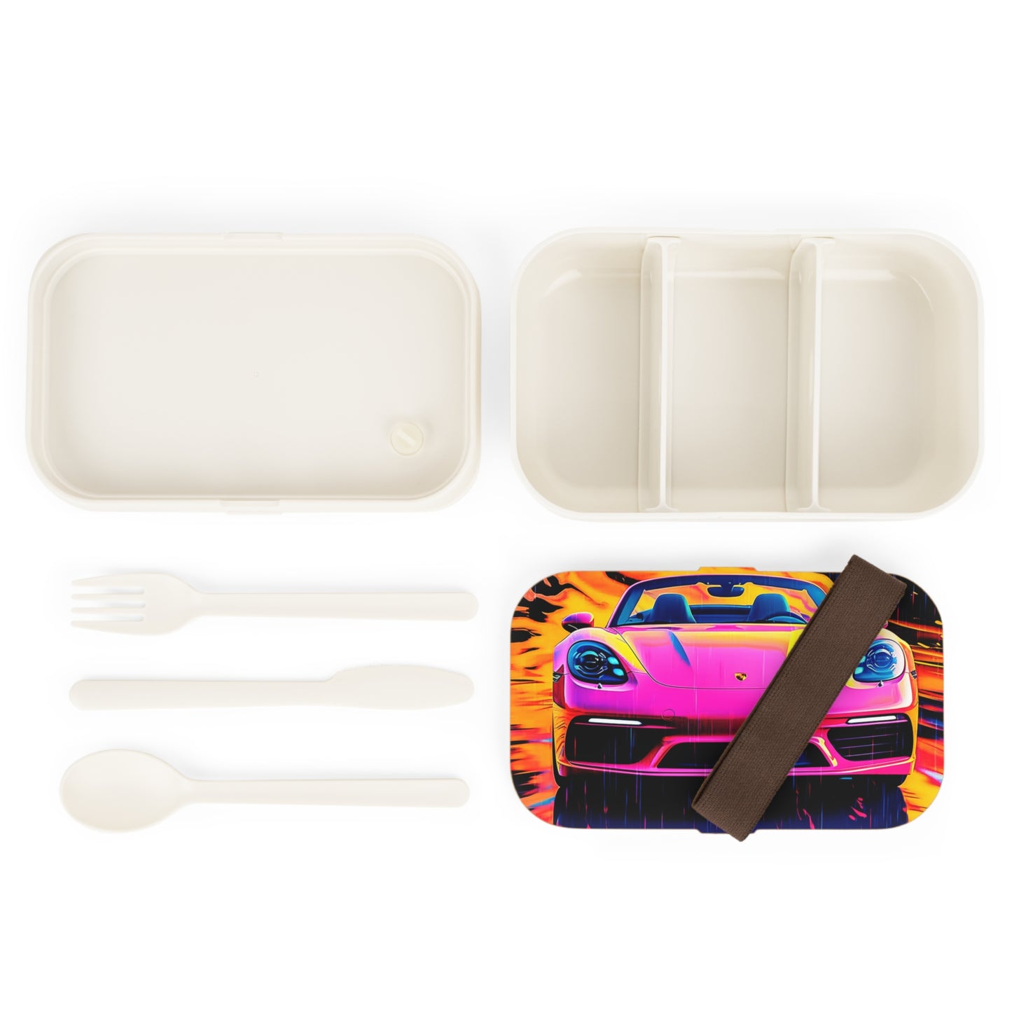 Bento Lunch Box Pink Porsche water fusion 1