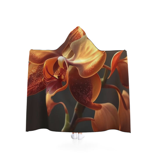 Hooded Blanket Orange Orchid 1