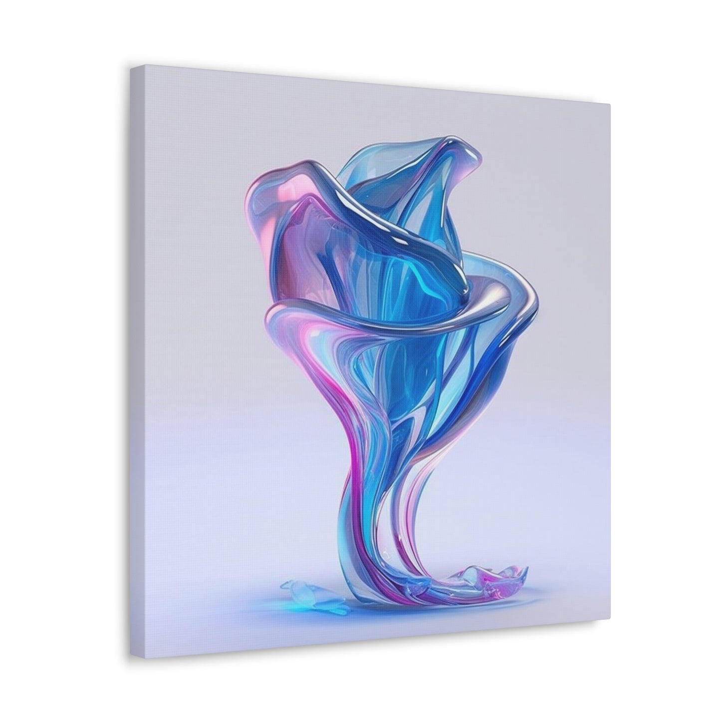 Canvas Gallery Wraps Pink & Blue Tulip Rose 2