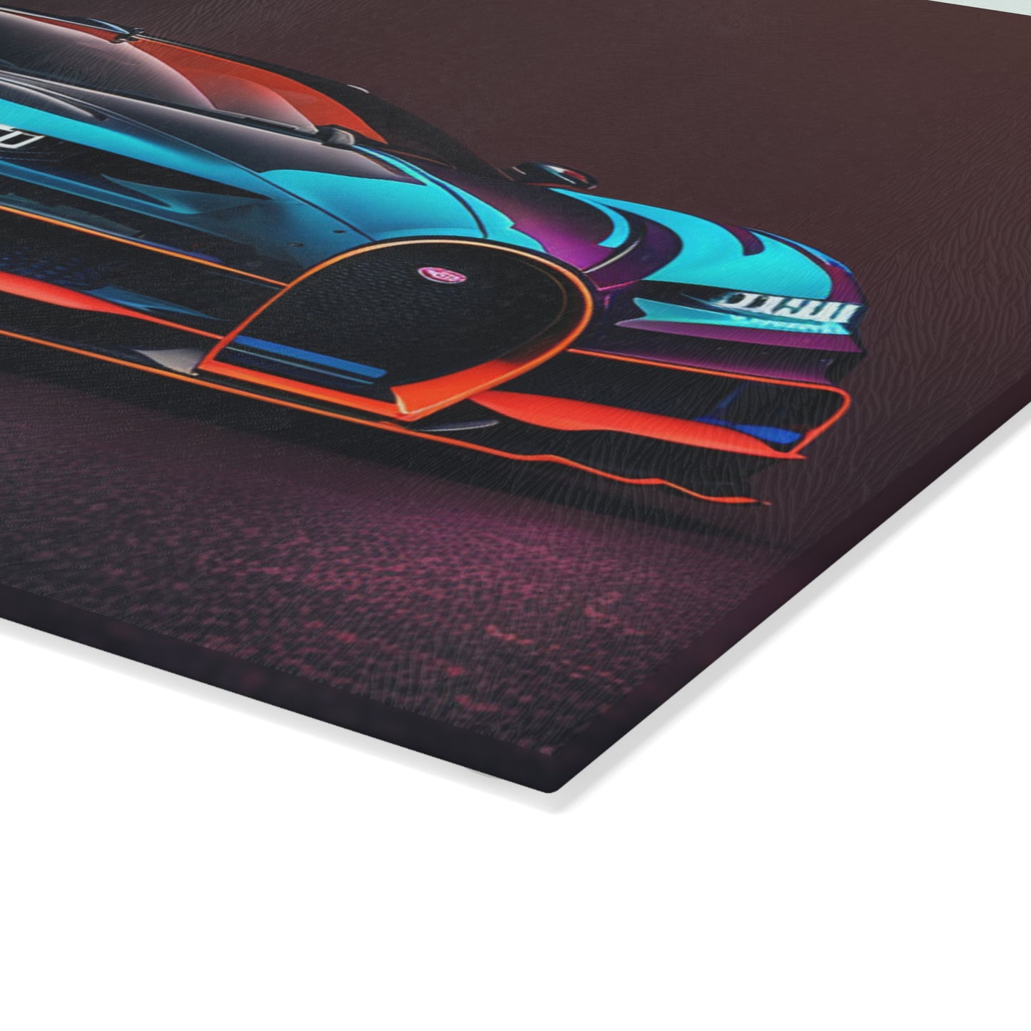 Glass Cutting Board Bugatti Chiron Super 1