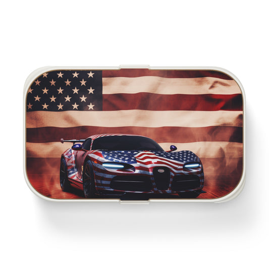 Bento Lunch Box Abstract American Flag Background Bugatti 2