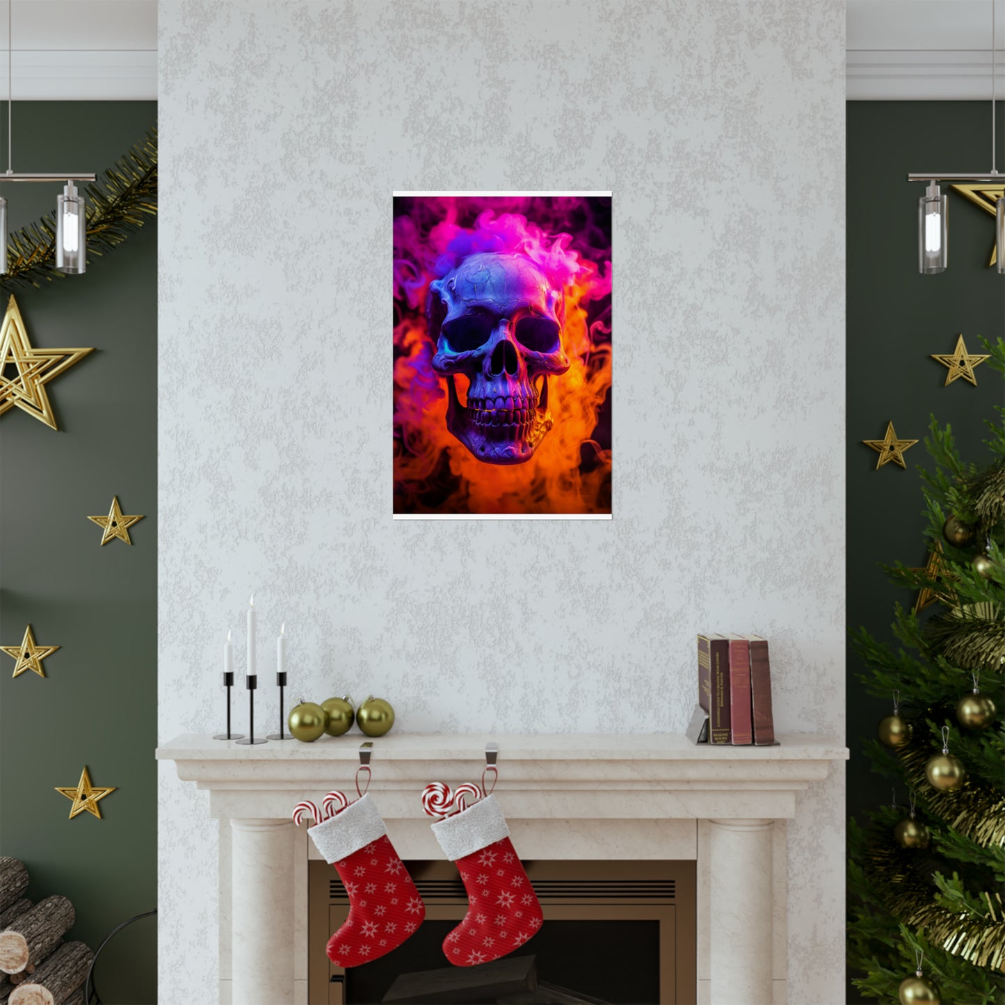 Premium Matte Vertical Posters Macro Skull 4