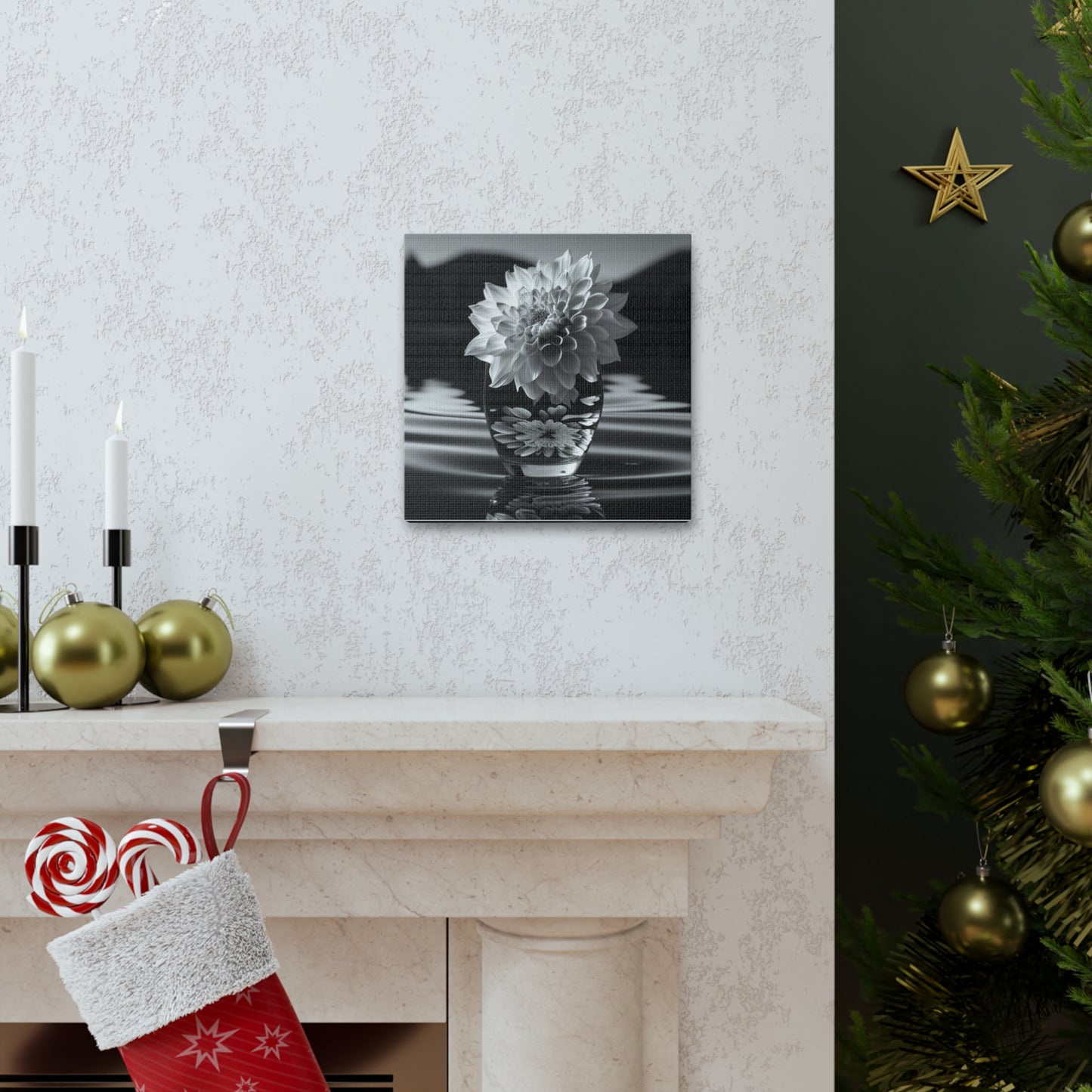 Canvas Gallery Wraps White Dahlia 4