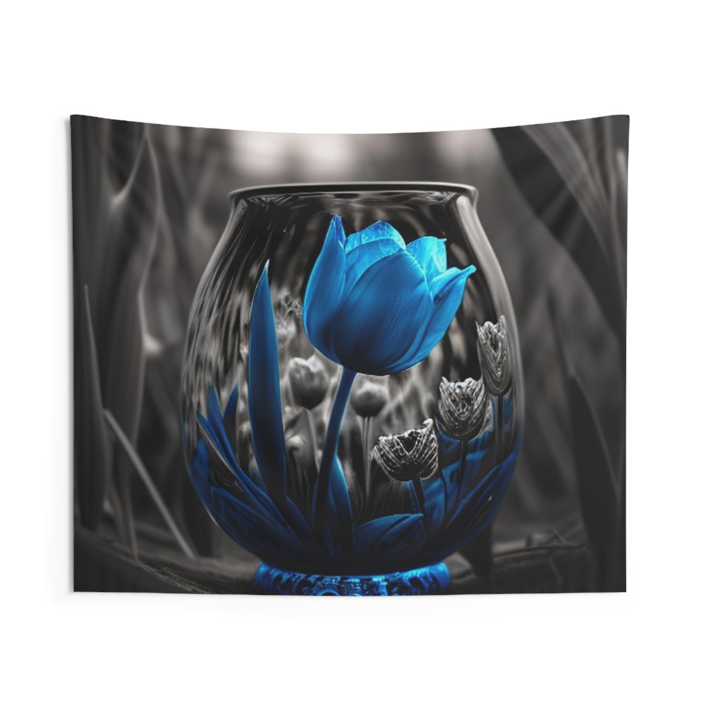 Indoor Wall Tapestries Tulip Blue 4