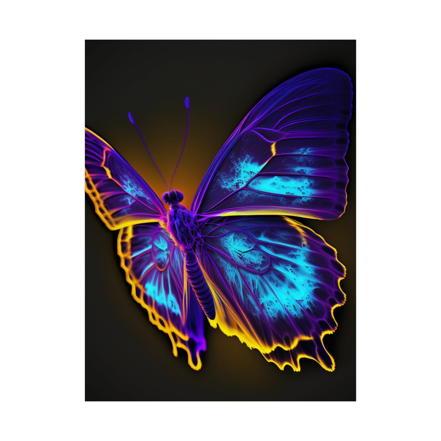 Premium Matte Vertical Posters Thermal Butterfly 4