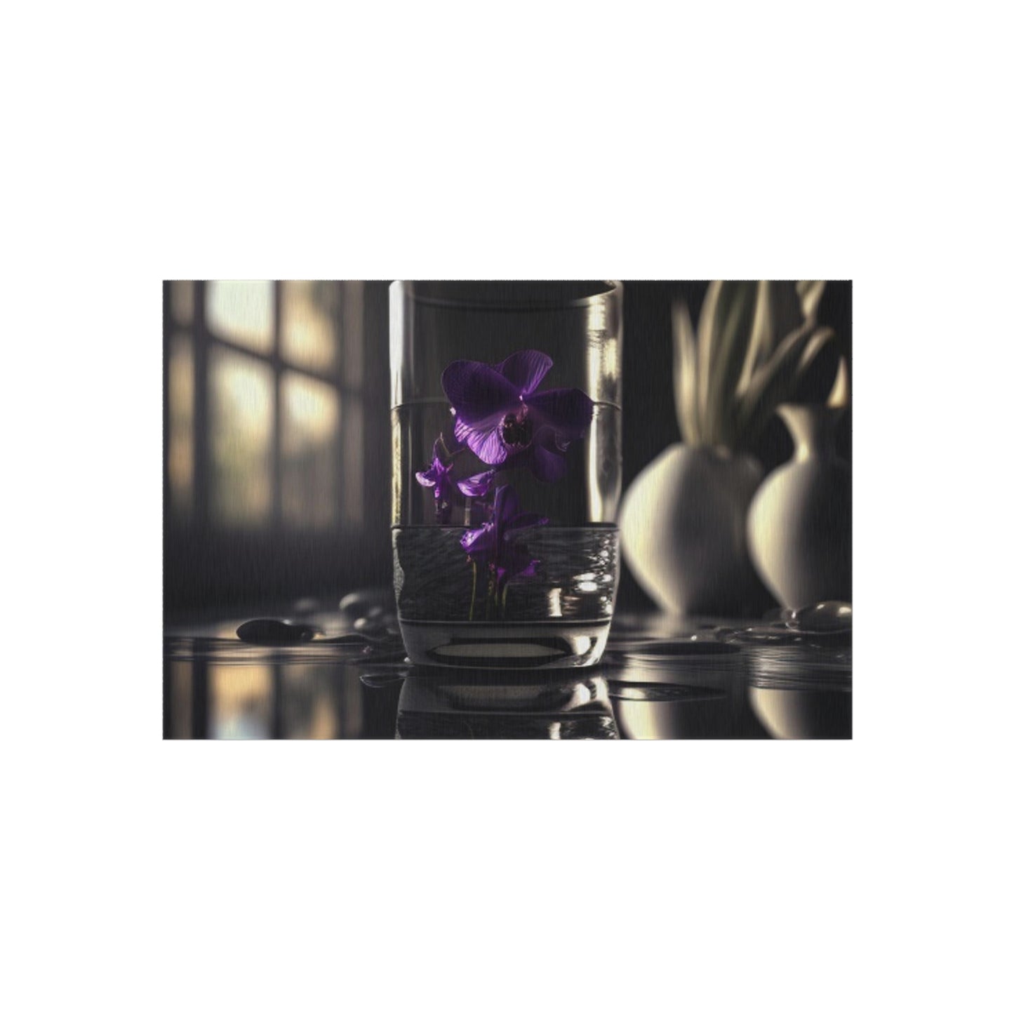 Outdoor Rug  Purple Orchid Glass vase 4
