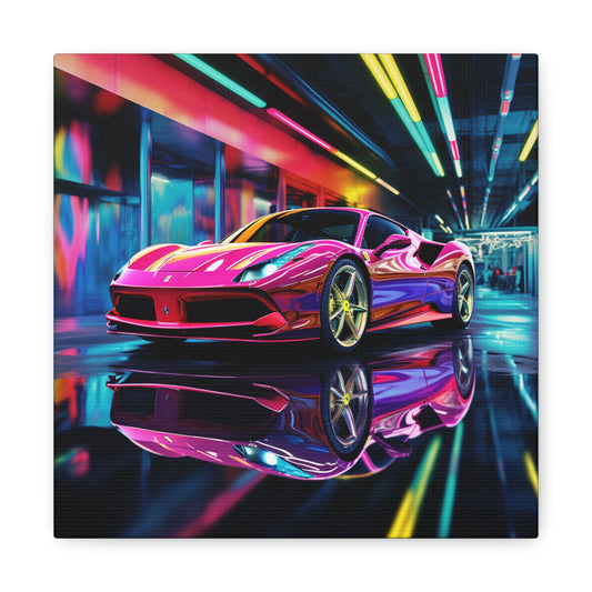 Canvas Gallery Wraps Pink Macro Ferrari 4