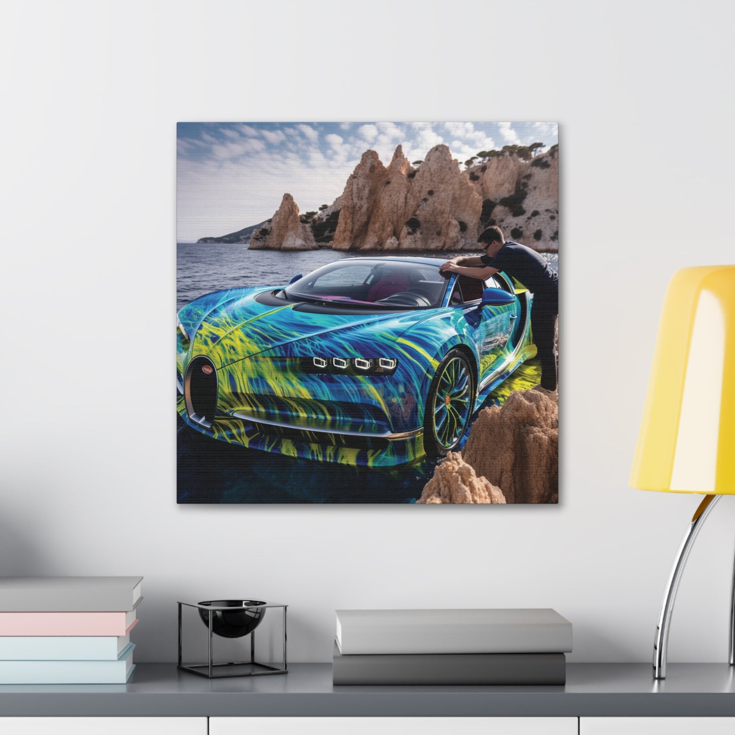 Canvas Gallery Wraps Bugatti Water 1