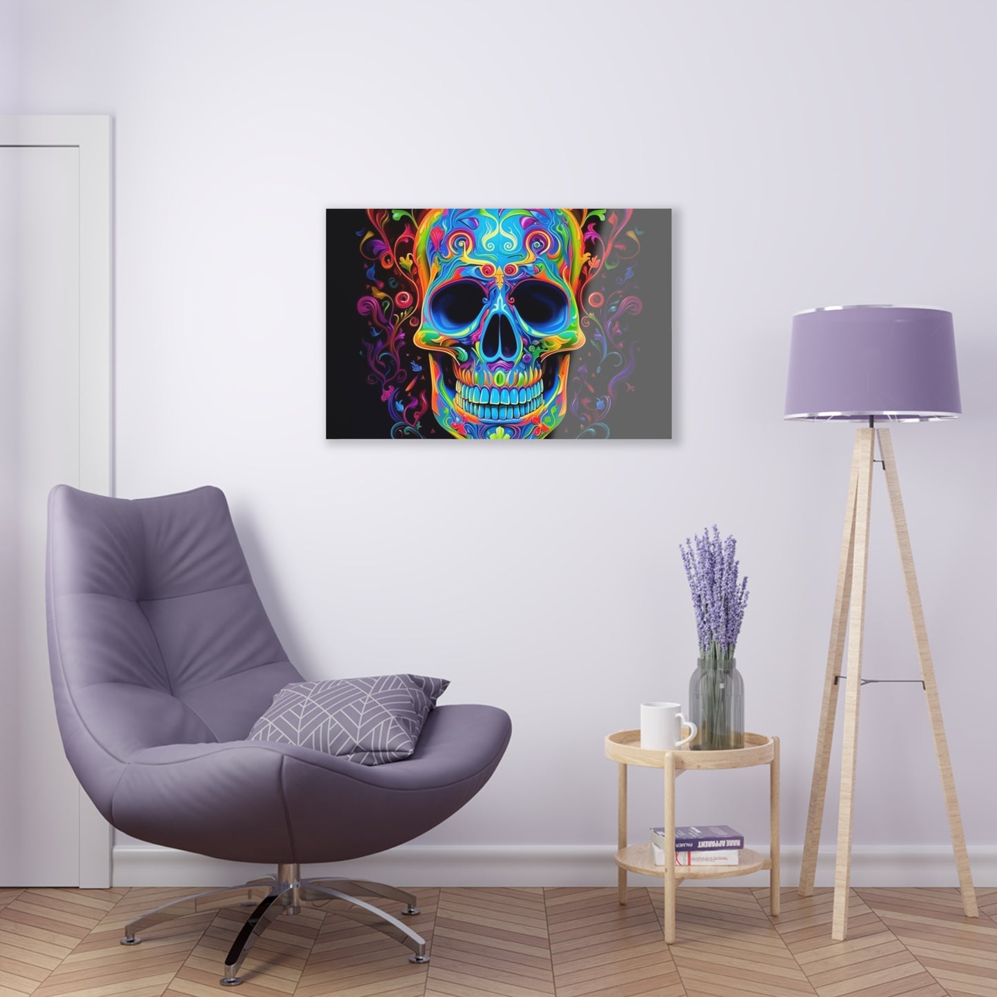 Acrylic Prints Macro Skull Color 4