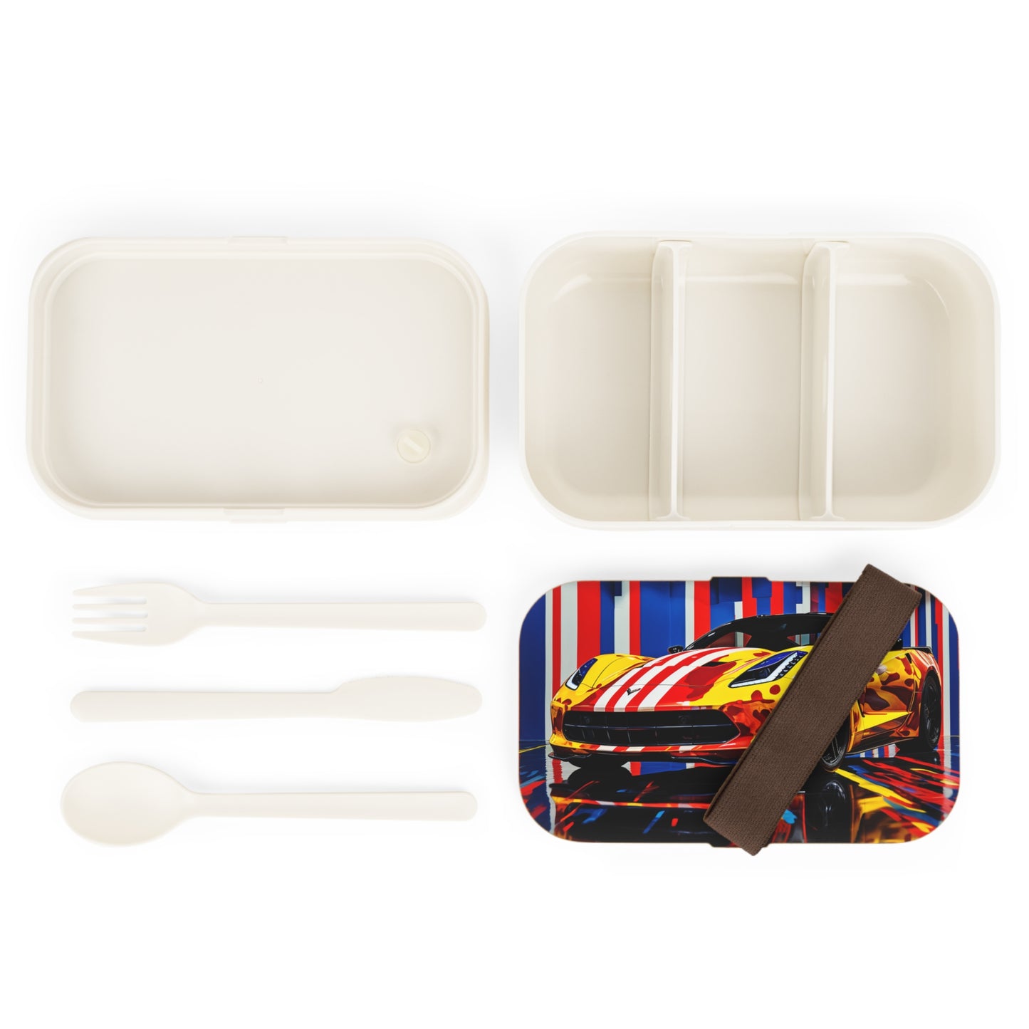 Bento Lunch Box Macro Flag Ferrari 4