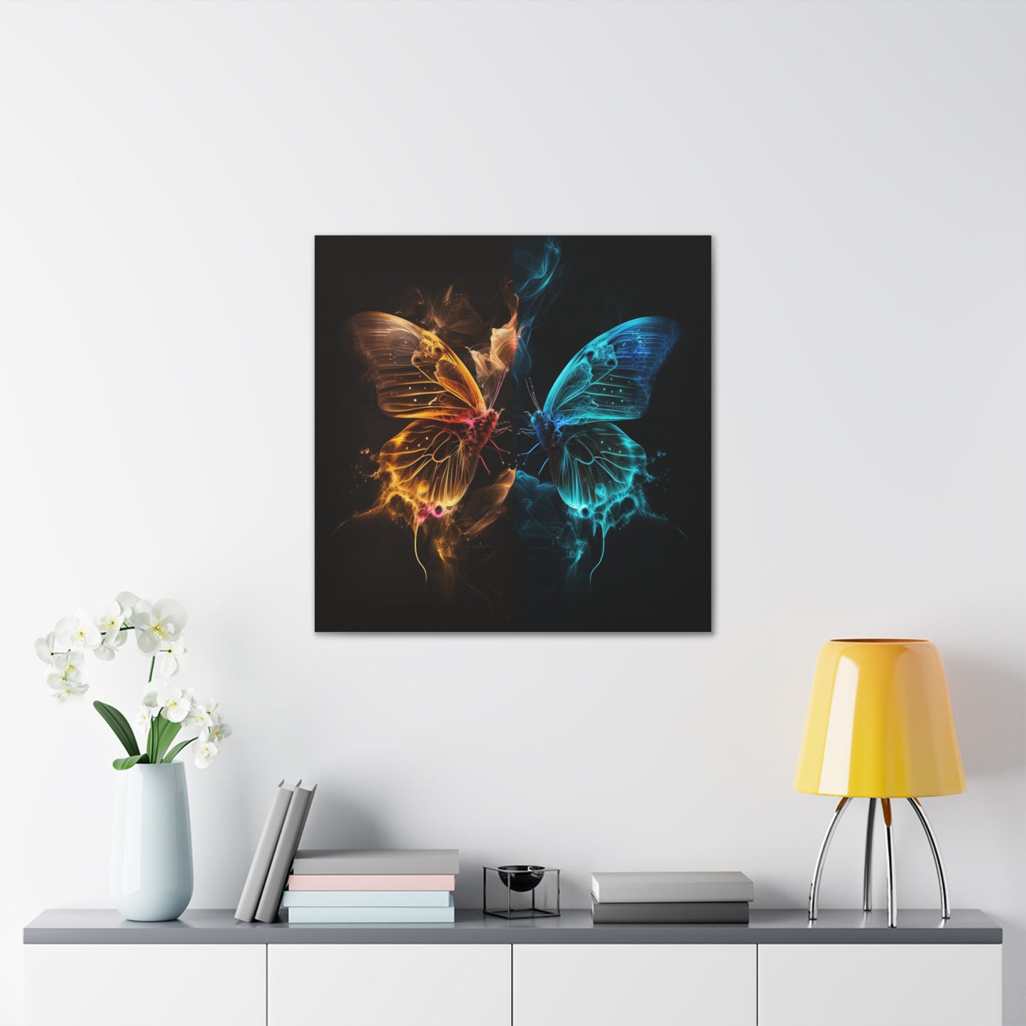 Canvas Gallery Wraps Kiss Neon Butterfly 9