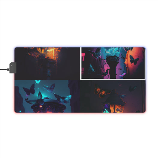 LED Gaming Mouse Pad Street Light Butterfly 5