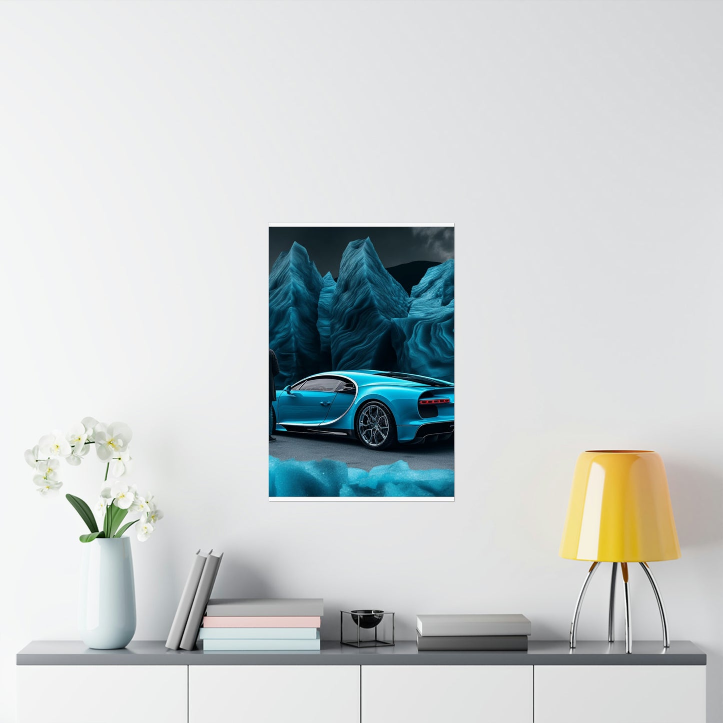 Premium Matte Vertical Posters Bugatti Real Look 3